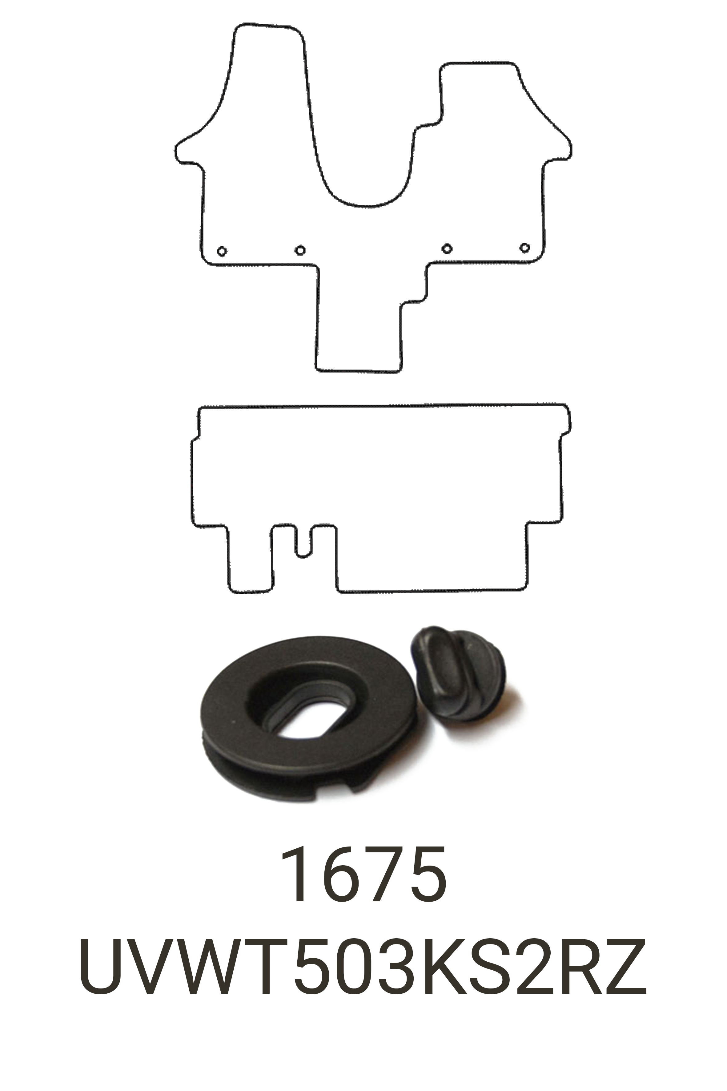 Fits VW Volkswagen Kombi T5 2003-2012 Rubber Mats