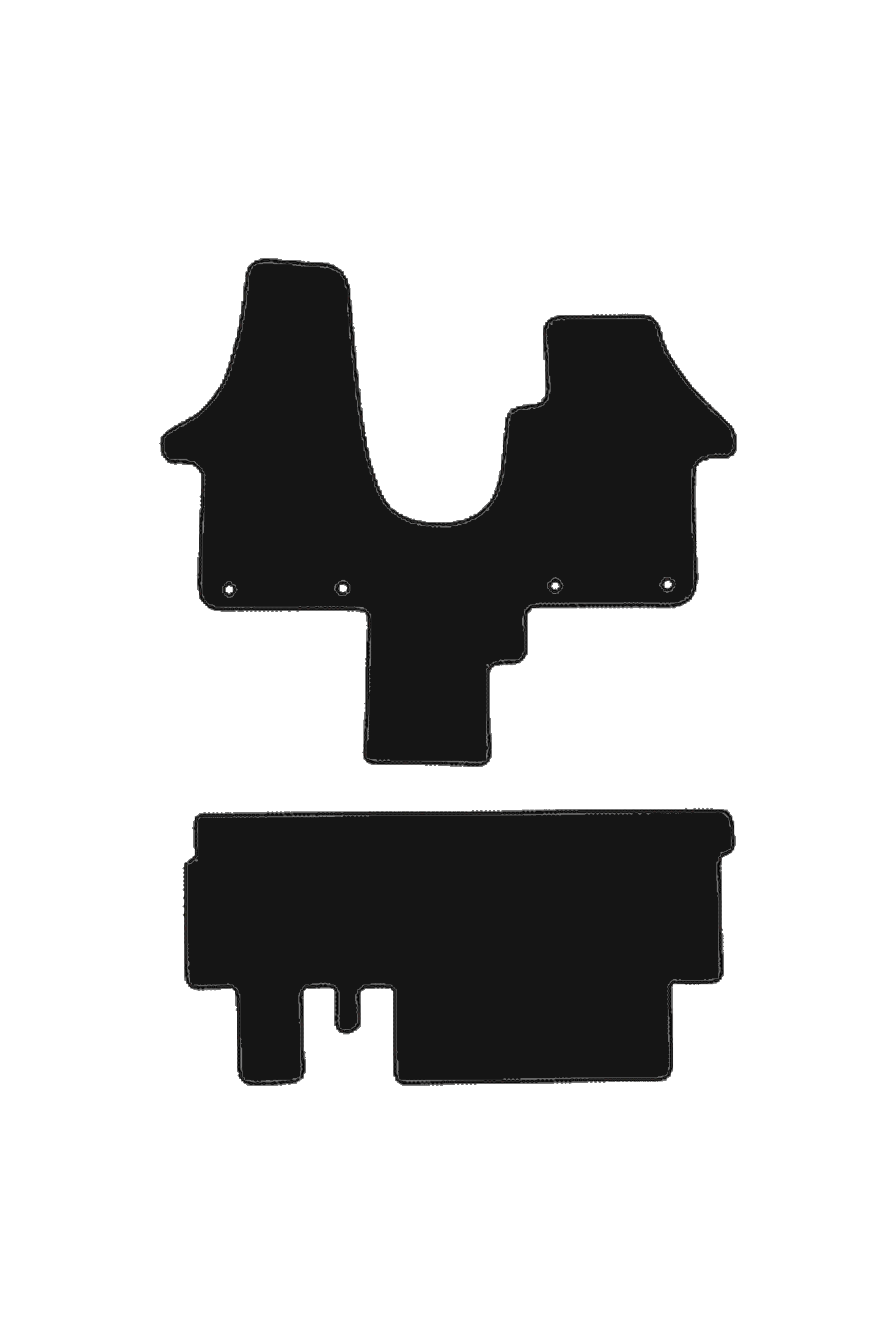 Fits VW Volkswagen Kombi T5 2003-2012 Rubber Mats