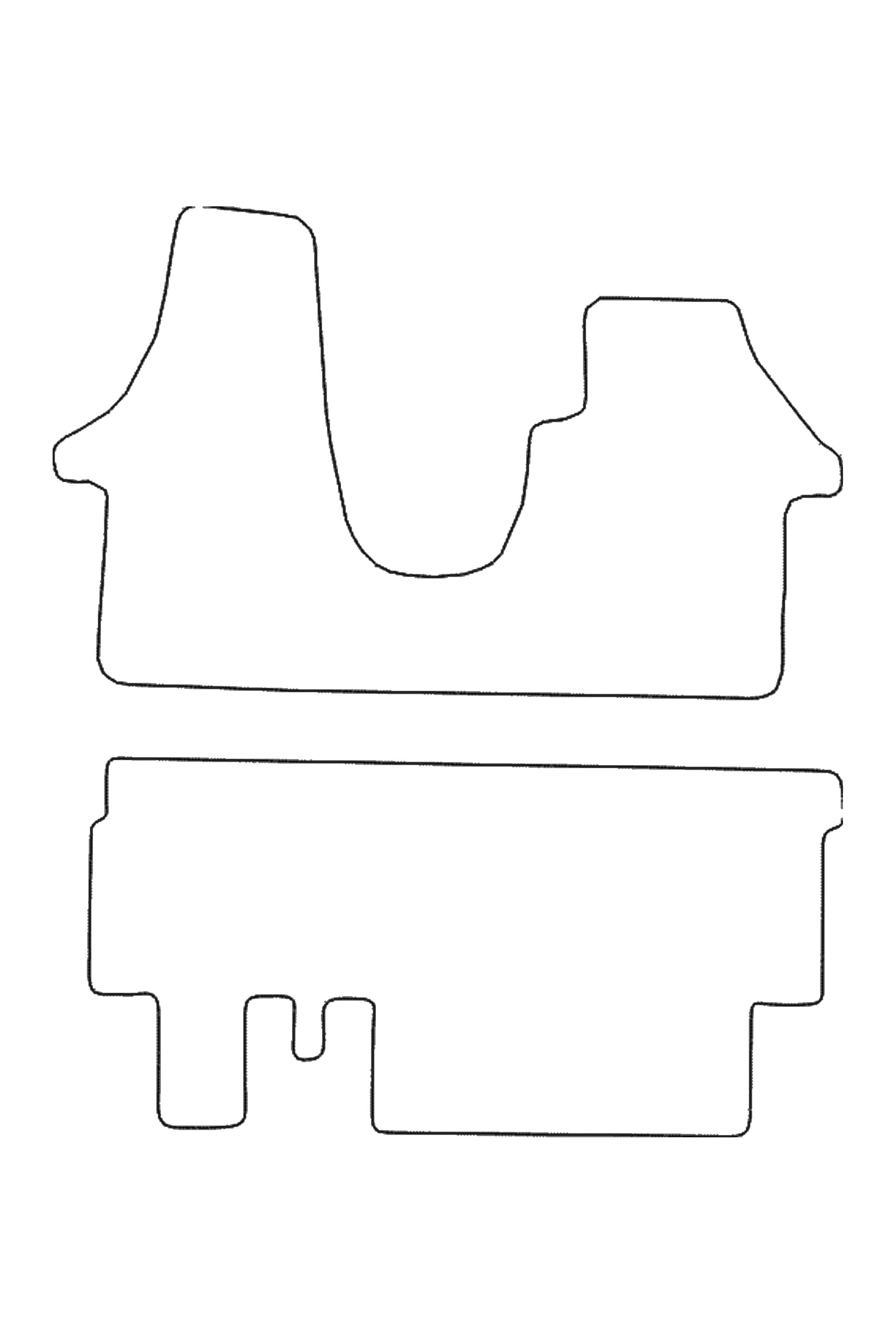 Fits VW Volkswagen Kombi T5 2003-2012 Rubber Mats