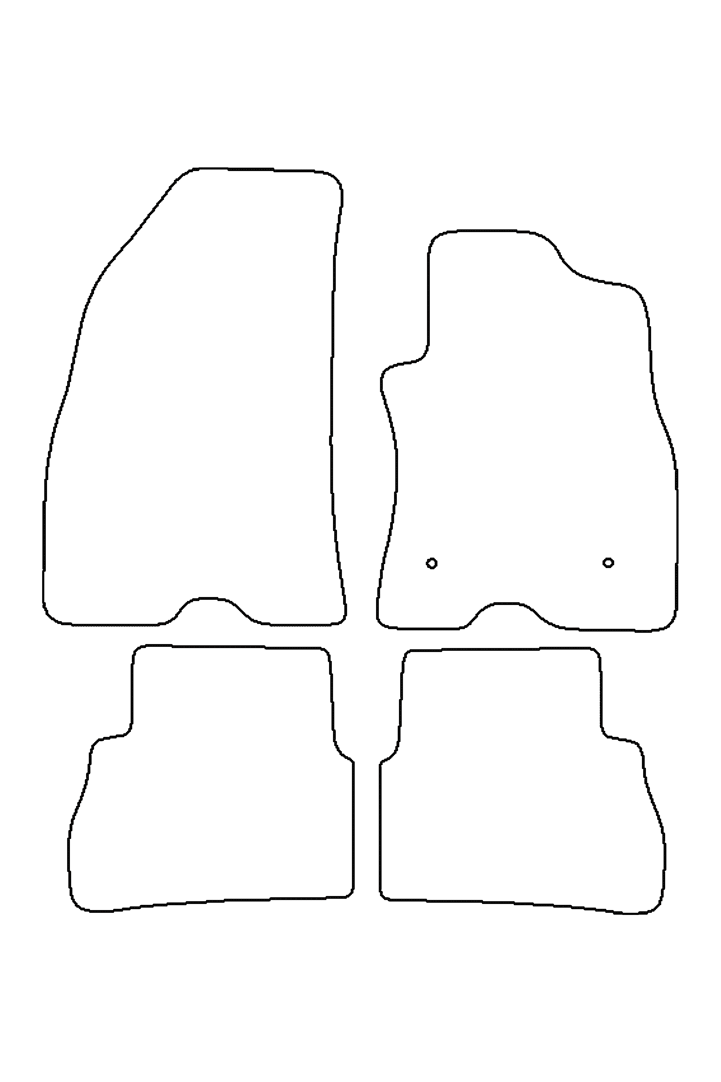 Fits Vauxhall Combo 2012-2018 Rubber Mats