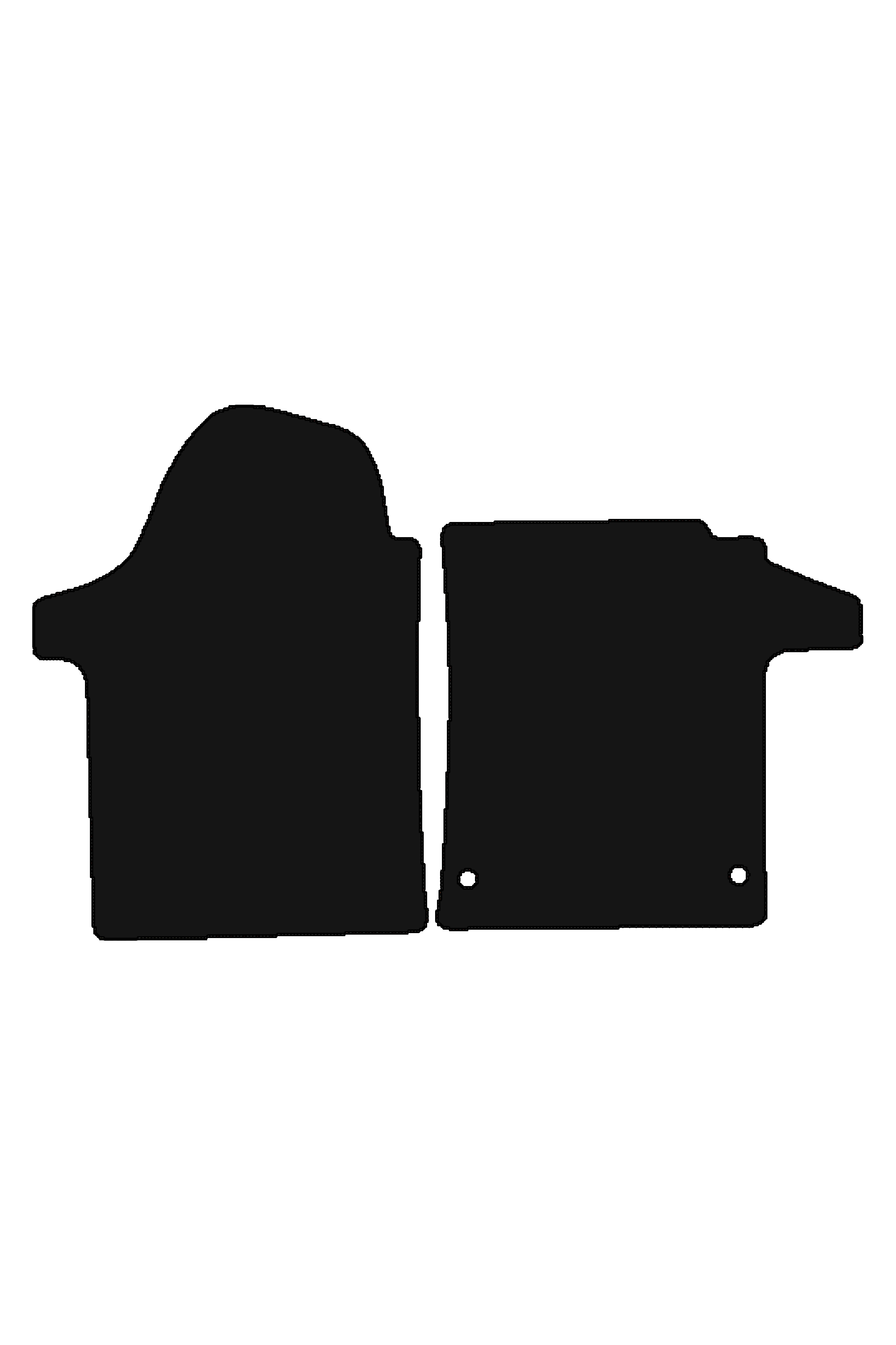 Fits Mercedes-Benz Vito 2015+ Front Rubber Mats