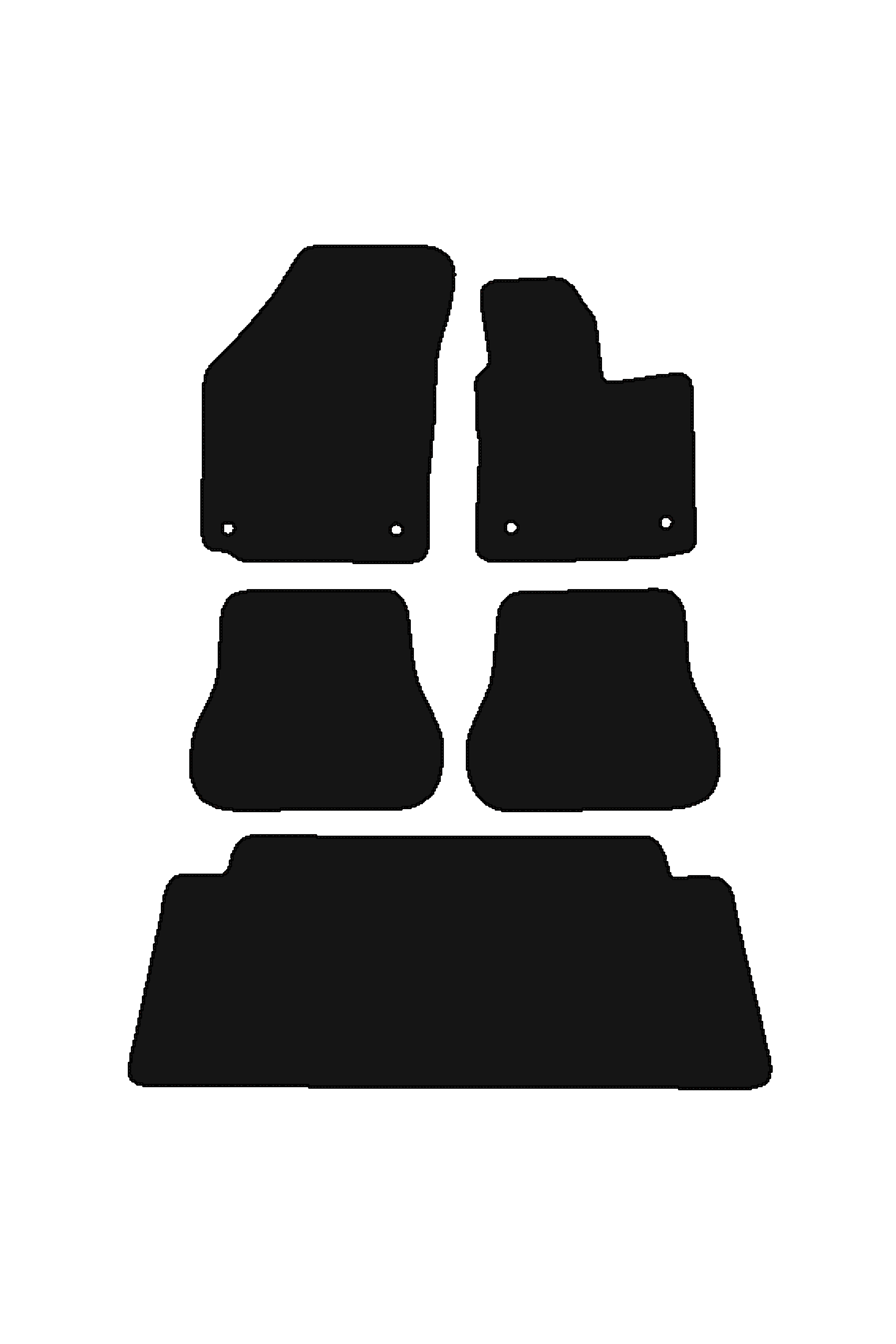 Fits VW Volkswagen Caddy Maxi Life 2004-2021 Rubber Mats