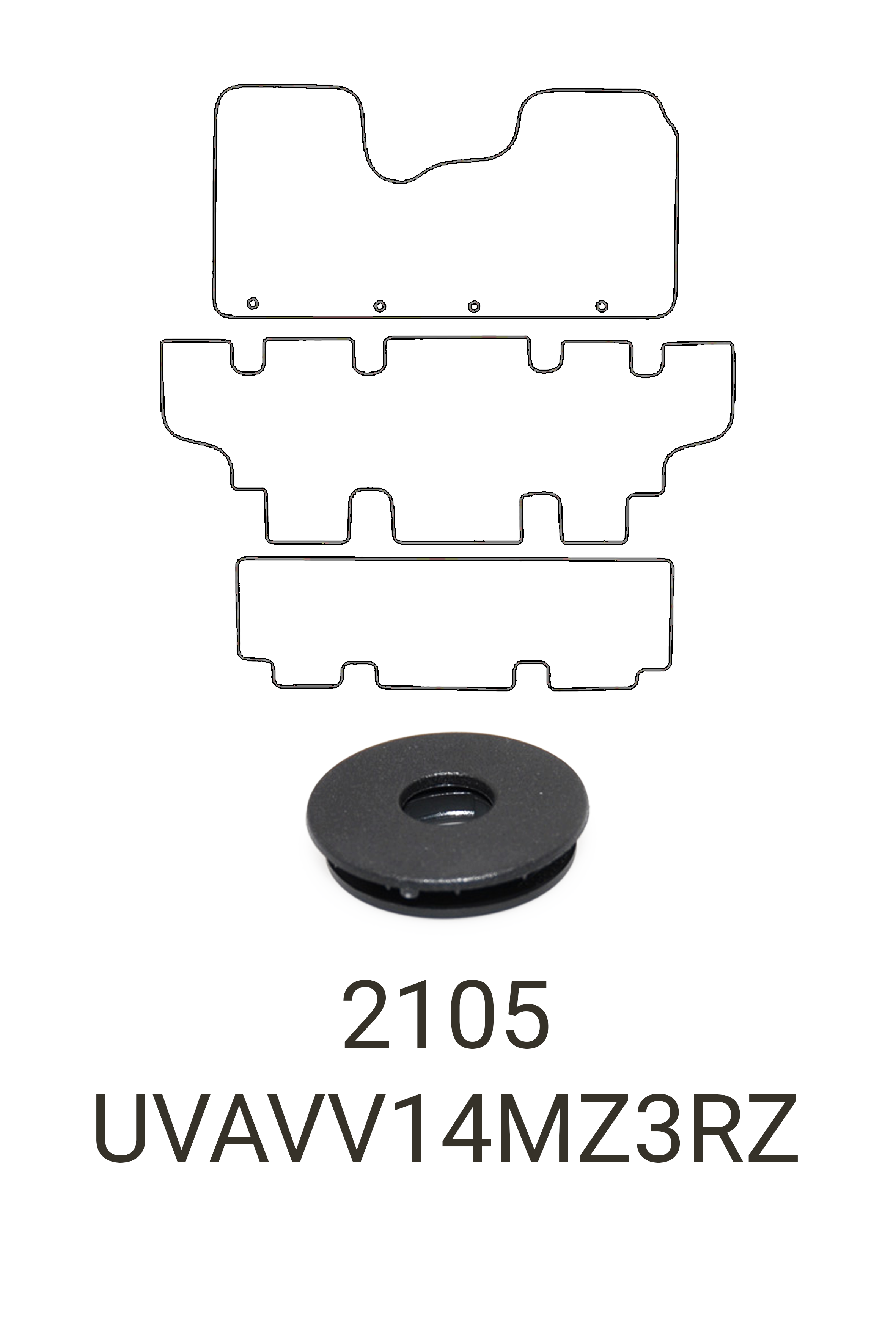 Fits Vauxhall Vivaro Combi 2014-2019 Rubber Mats