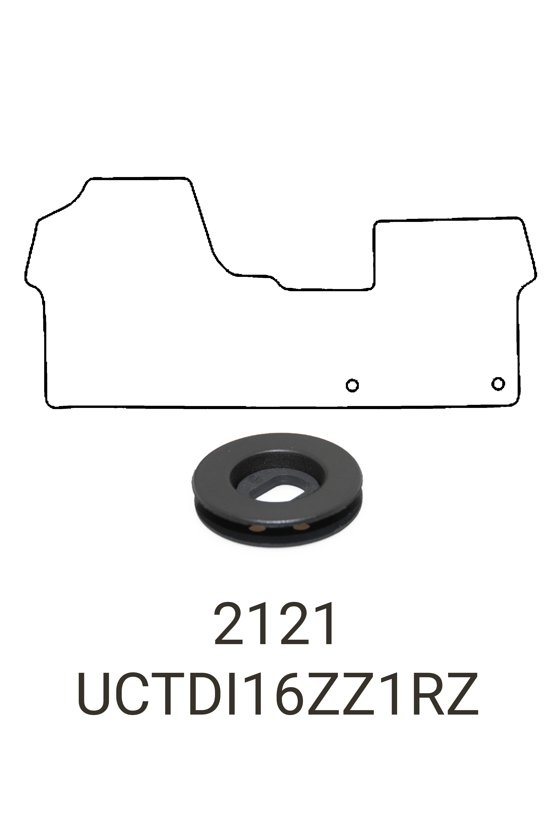 Fits Citroen Dispatch 2016+ Front Rubber Mat