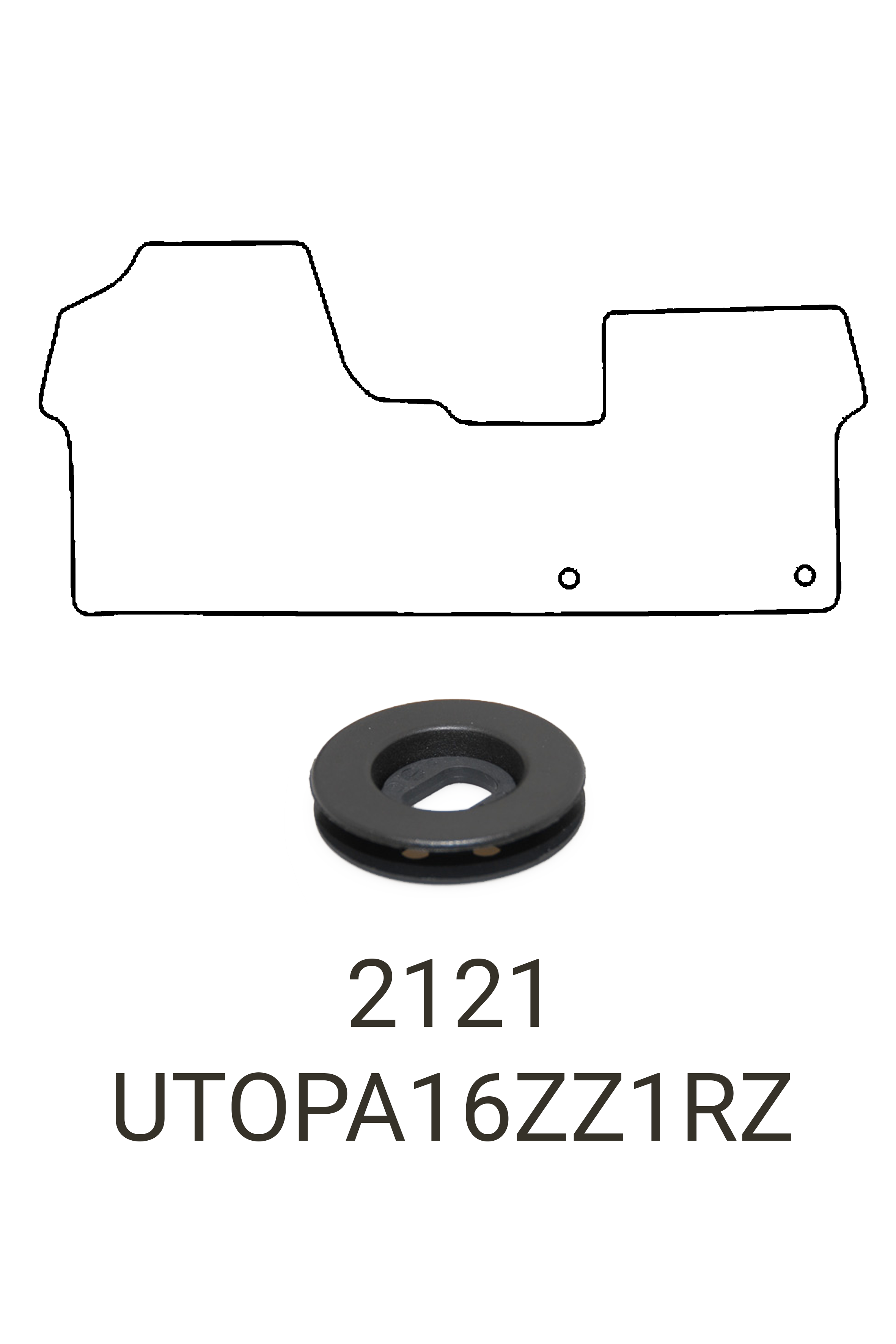 Fits Toyota Proace 2016+ Front Rubber Mat