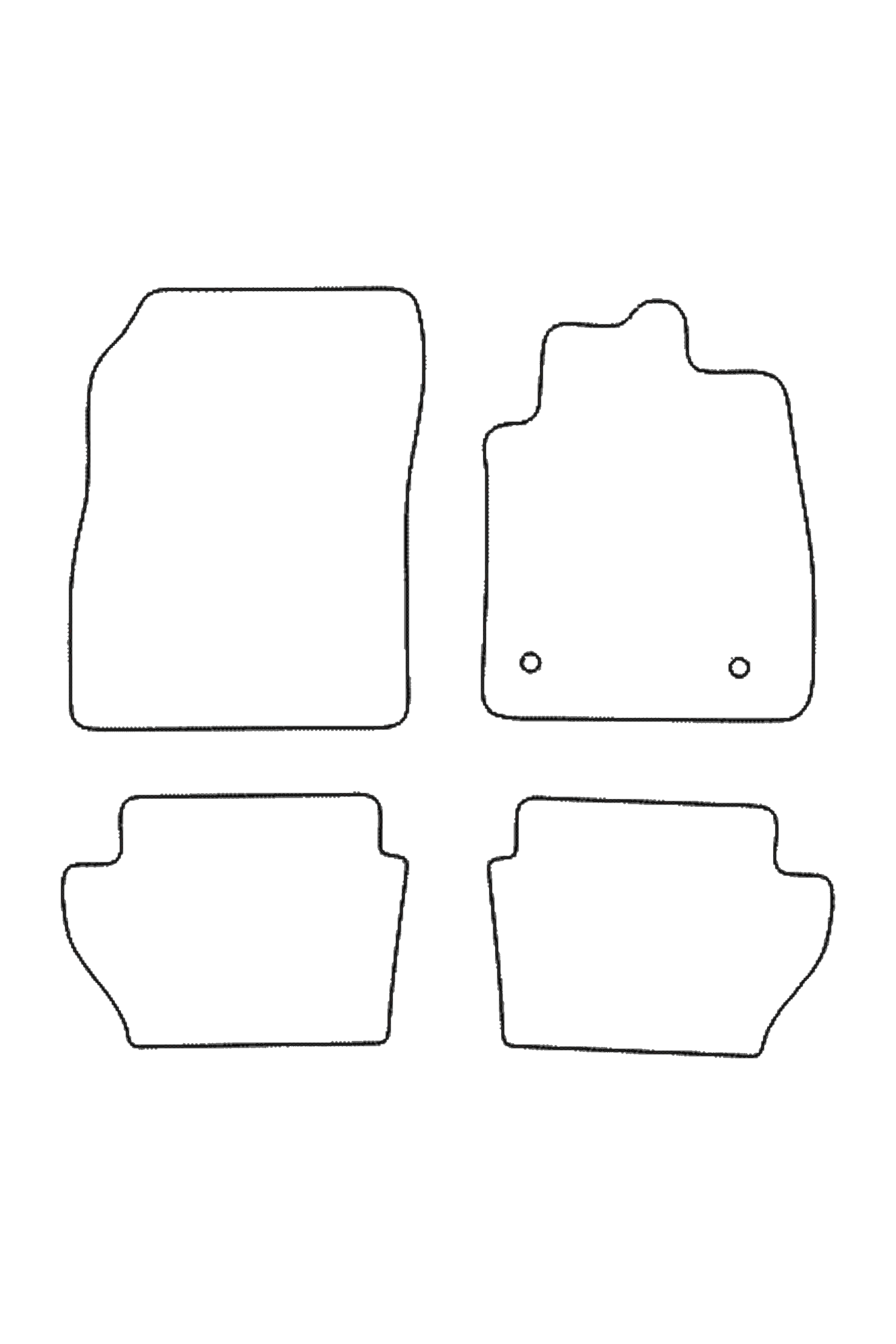 Fits Ford Fiesta 2018+ Rubber Mats