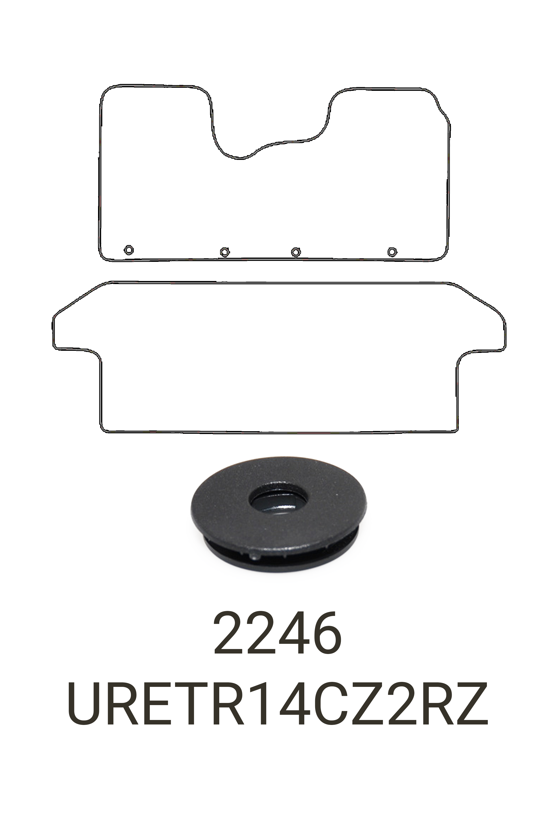 Fits Renault Trafic 2014+ Crew Cab Rubber Mats