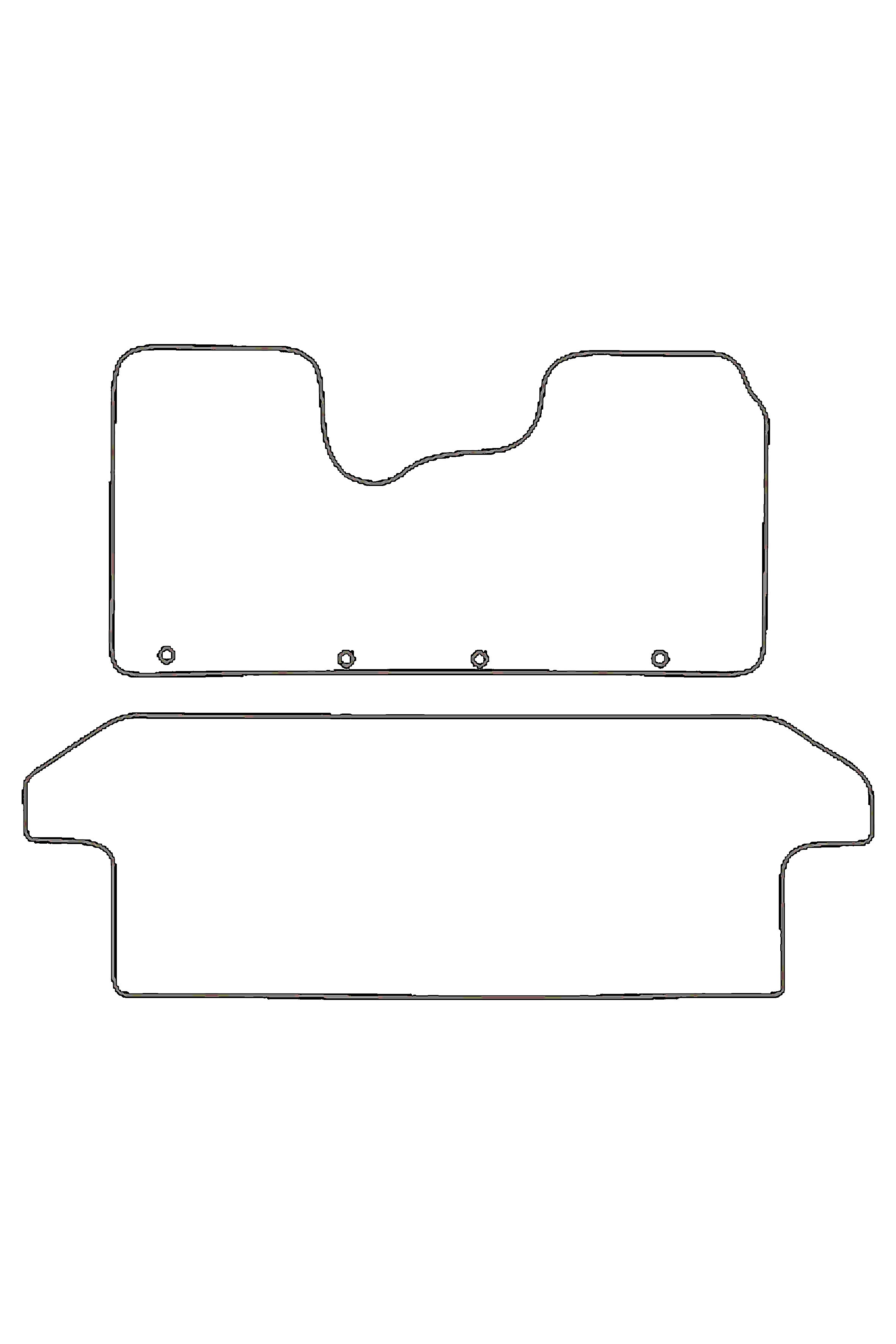 Fits Vauxhall Vivaro 2014-2019 Crew Cab Rubber Mats