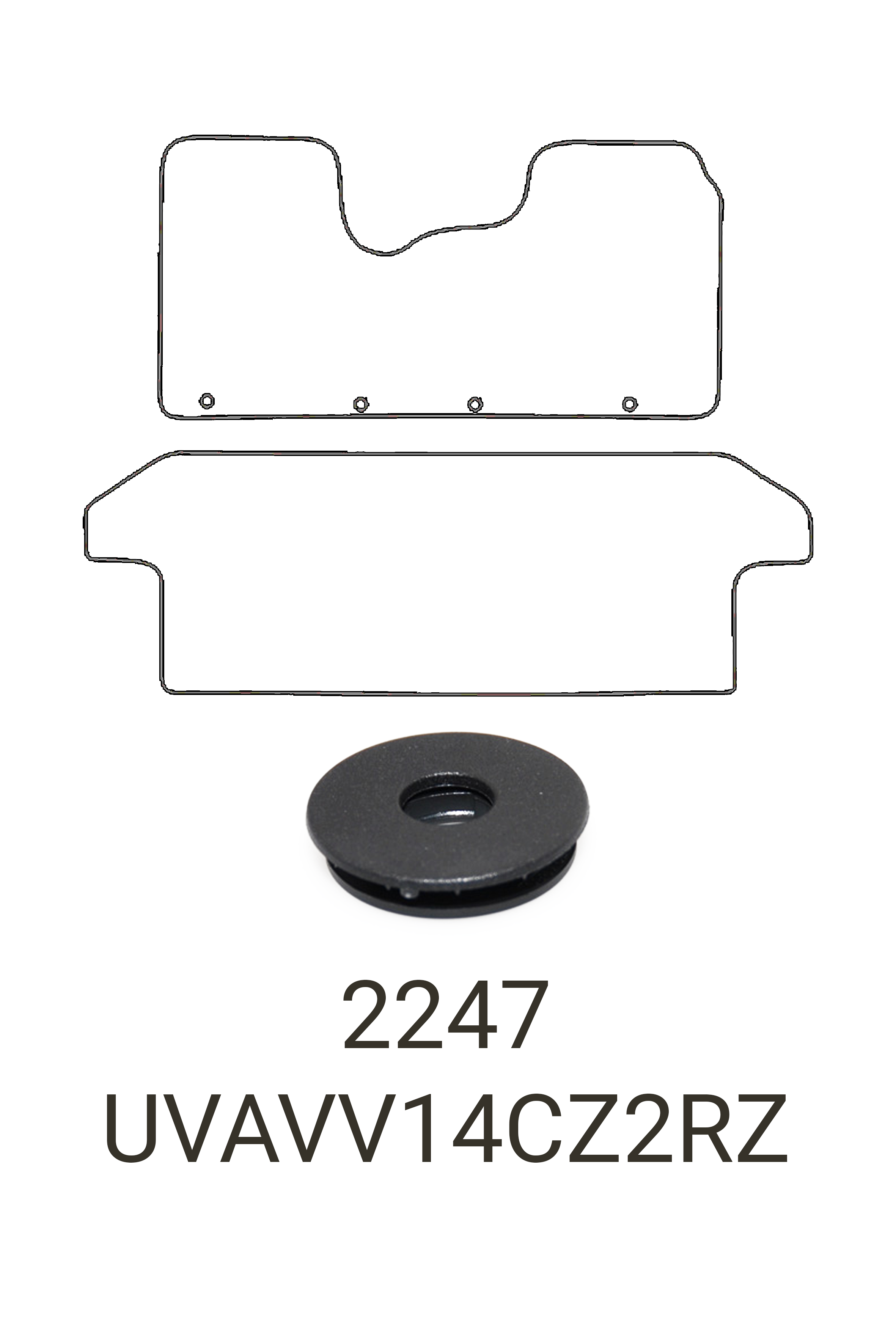 Fits Vauxhall Vivaro 2014-2019 Crew Cab Rubber Mats