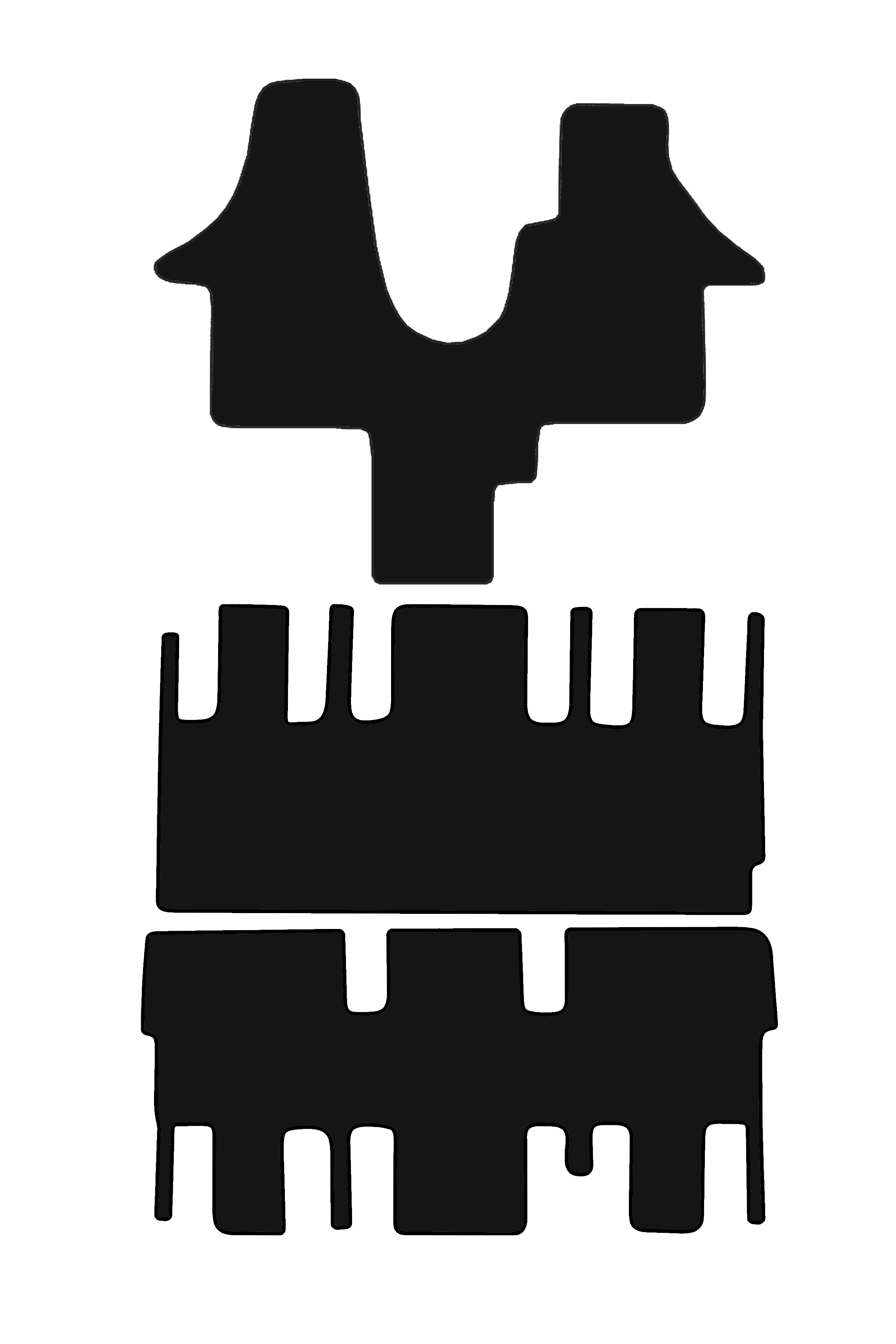 Fits VW Volkswagen Shuttle T6 2015-2025 Rubber Mats