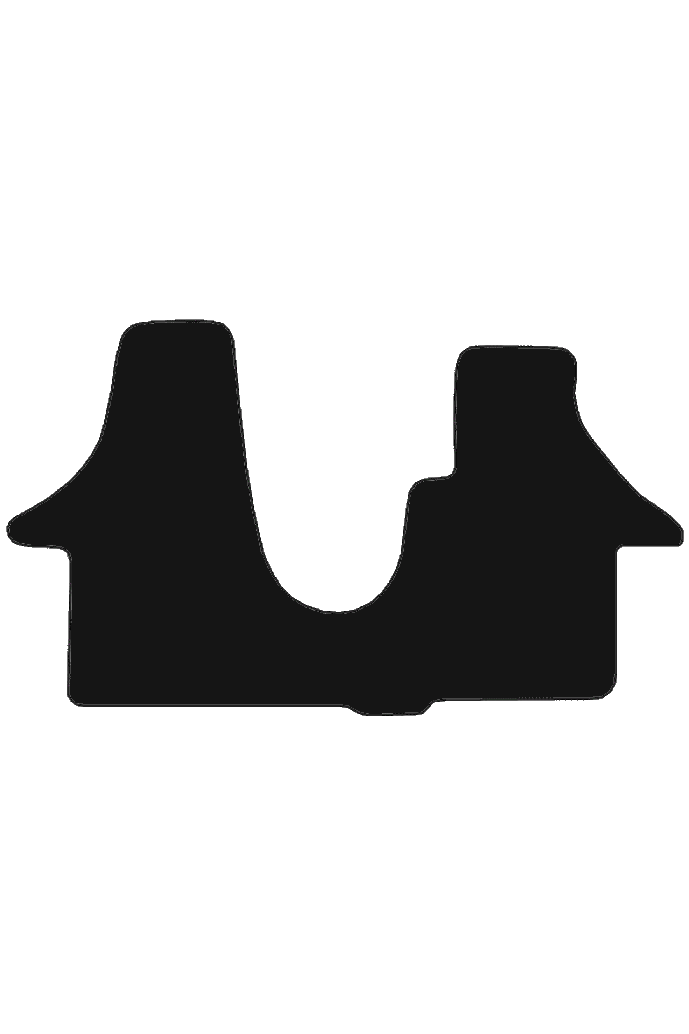 Fits VW Volkswagen T6 2015-2025 Front Rubber Mats