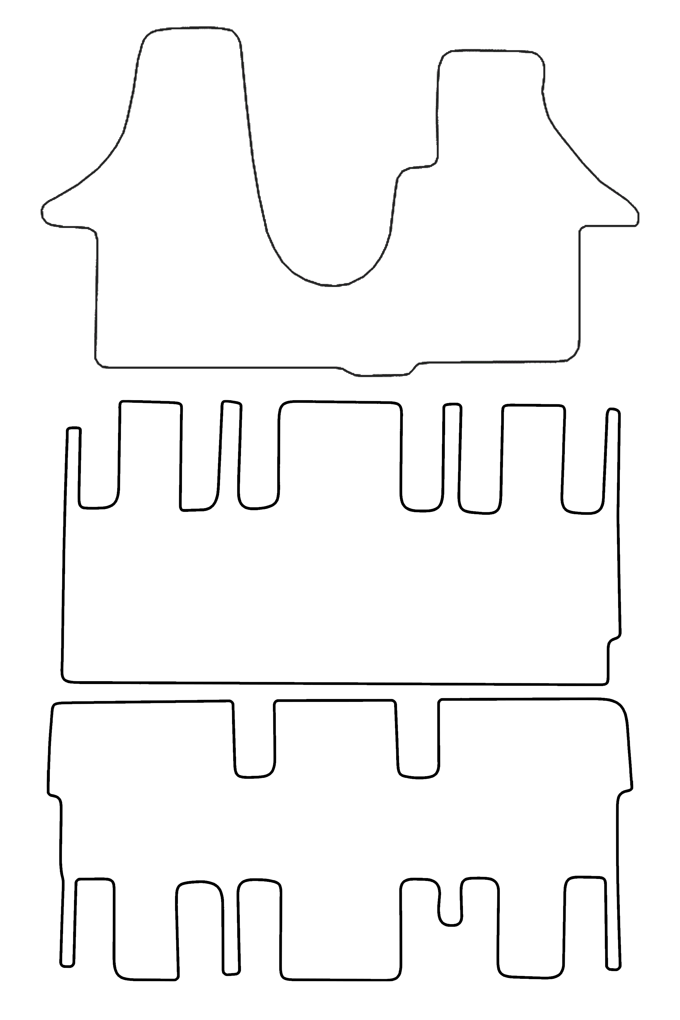 Fits VW Volkswagen Shuttle T6 2015-2025 Rubber Mats