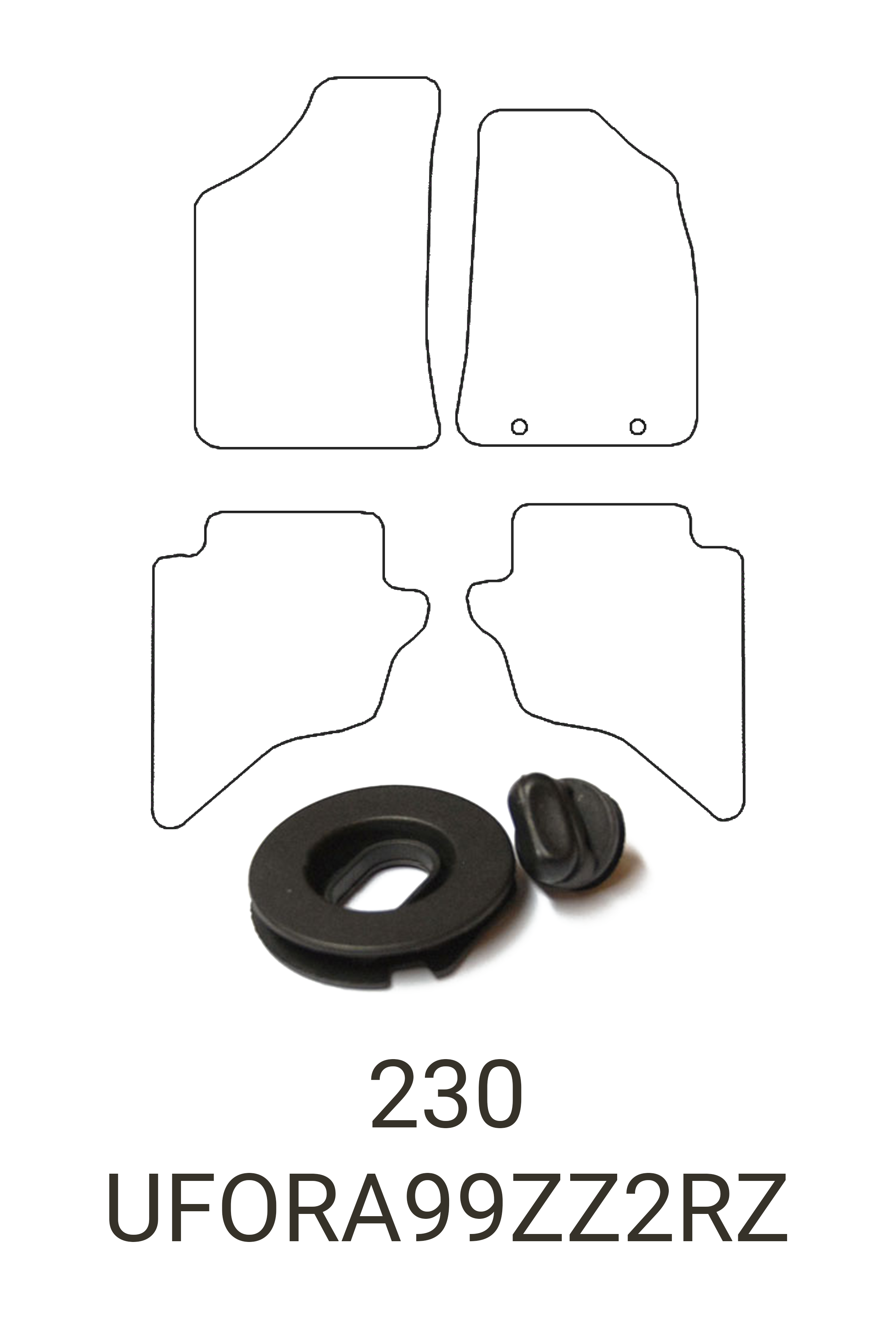 Fits Ford Ranger 1999-2006 Rubber Mats