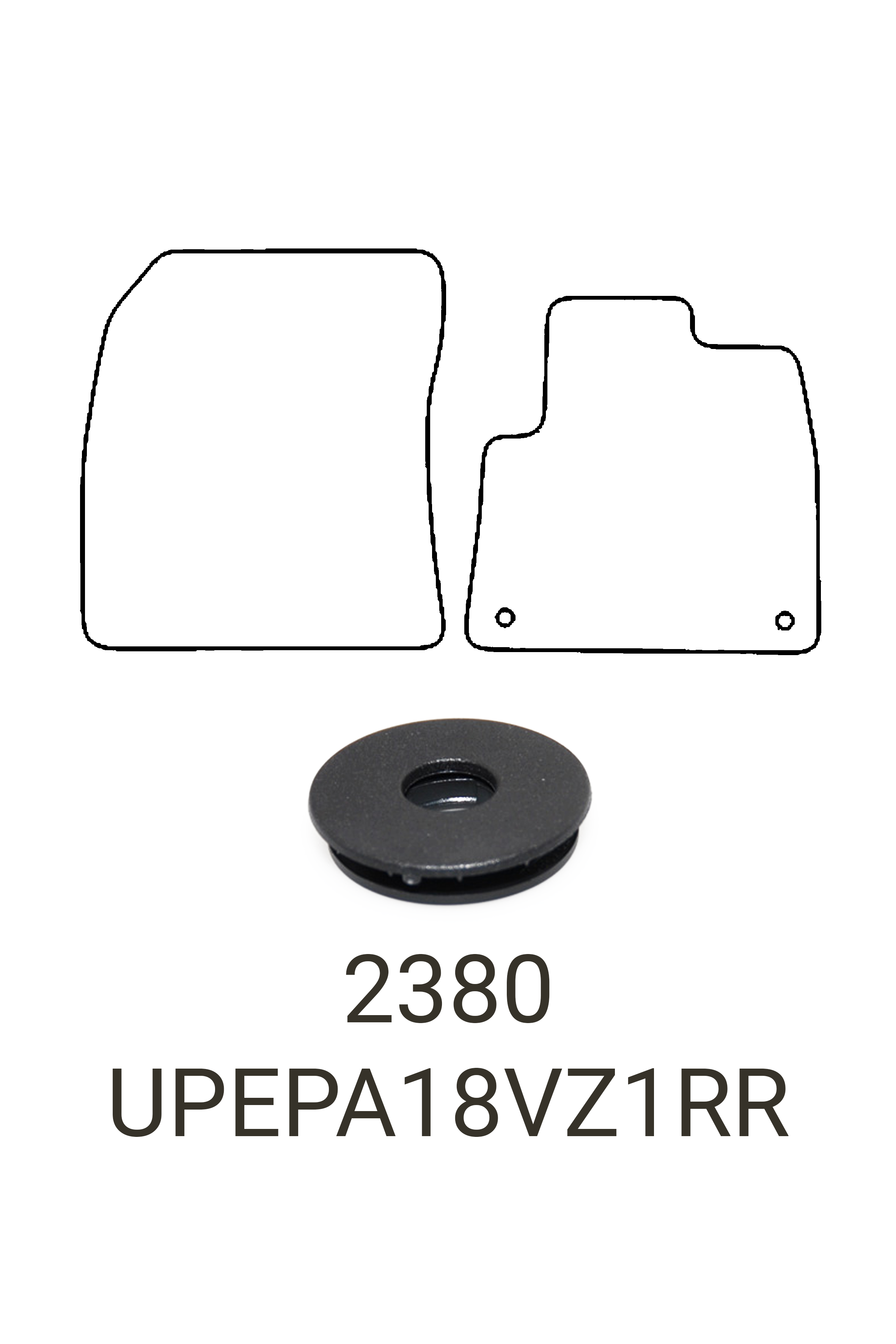 Fits Peugeot Partner 2018+ Rubber Mats