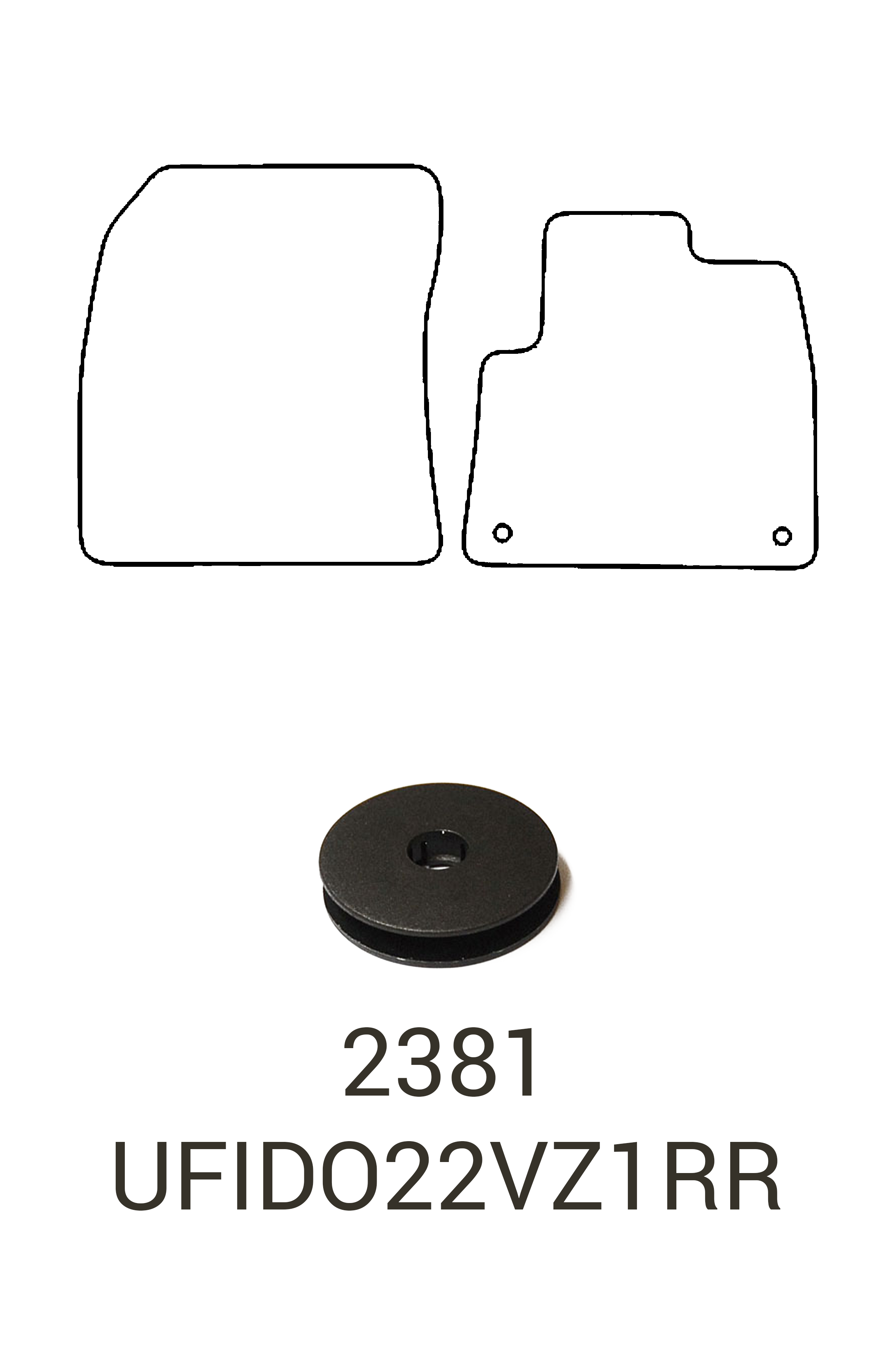 Fits Fiat Doblo 2022+ Rubber Mats