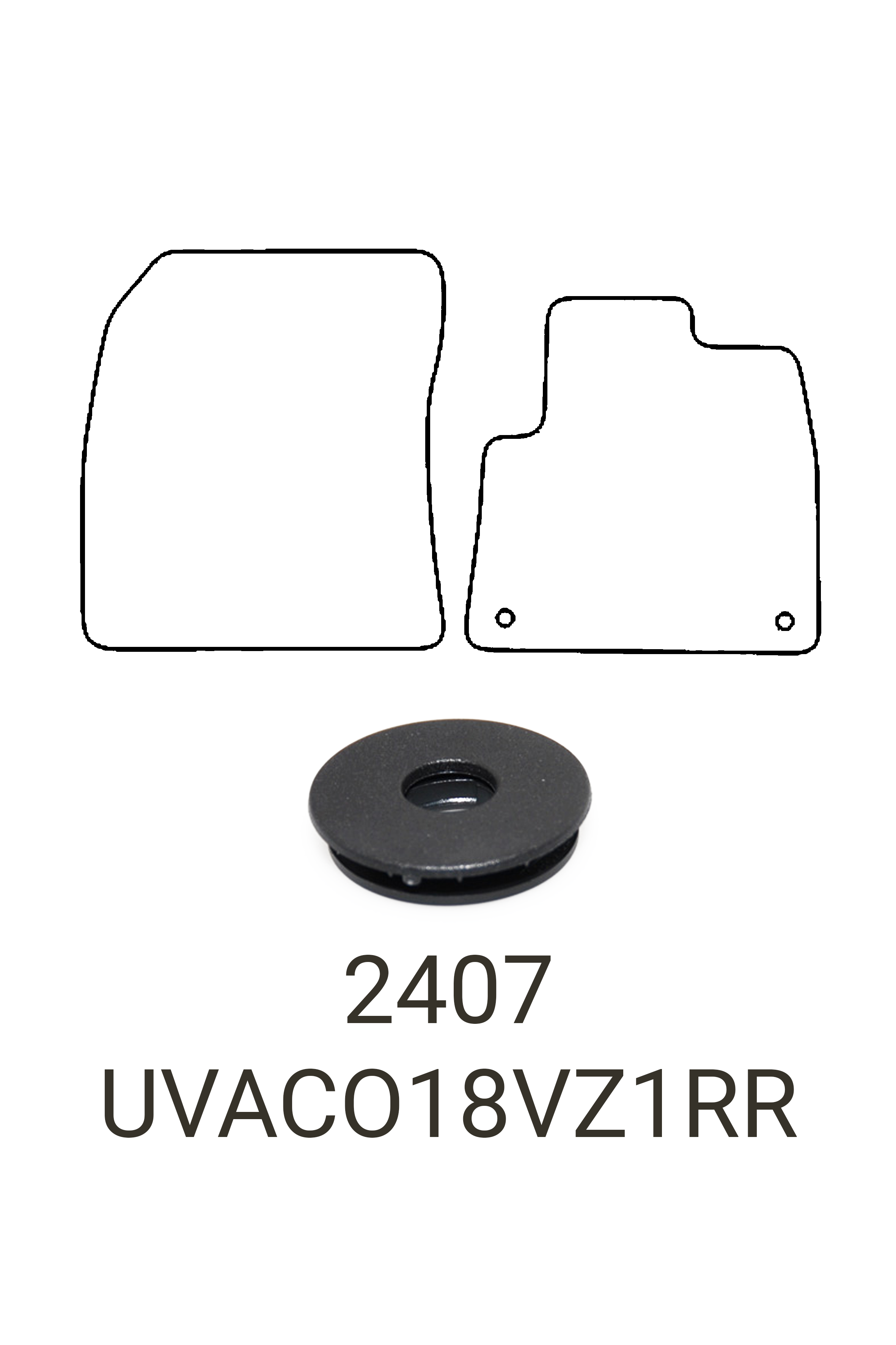 Fits Vauxhall Combo 2018+ Rubber Mats