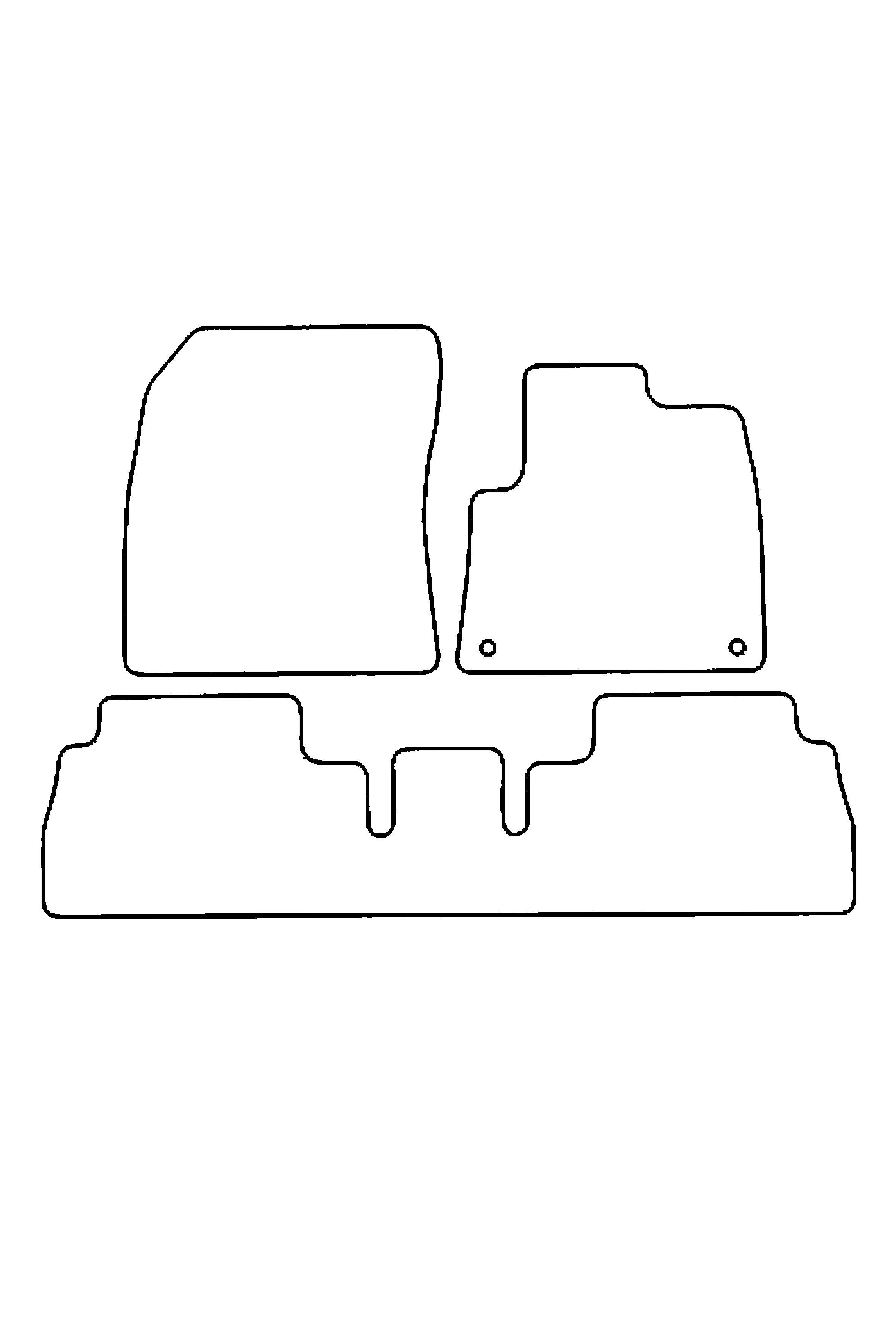 Fits Fiat Doblo 2022+ Rubber Mats