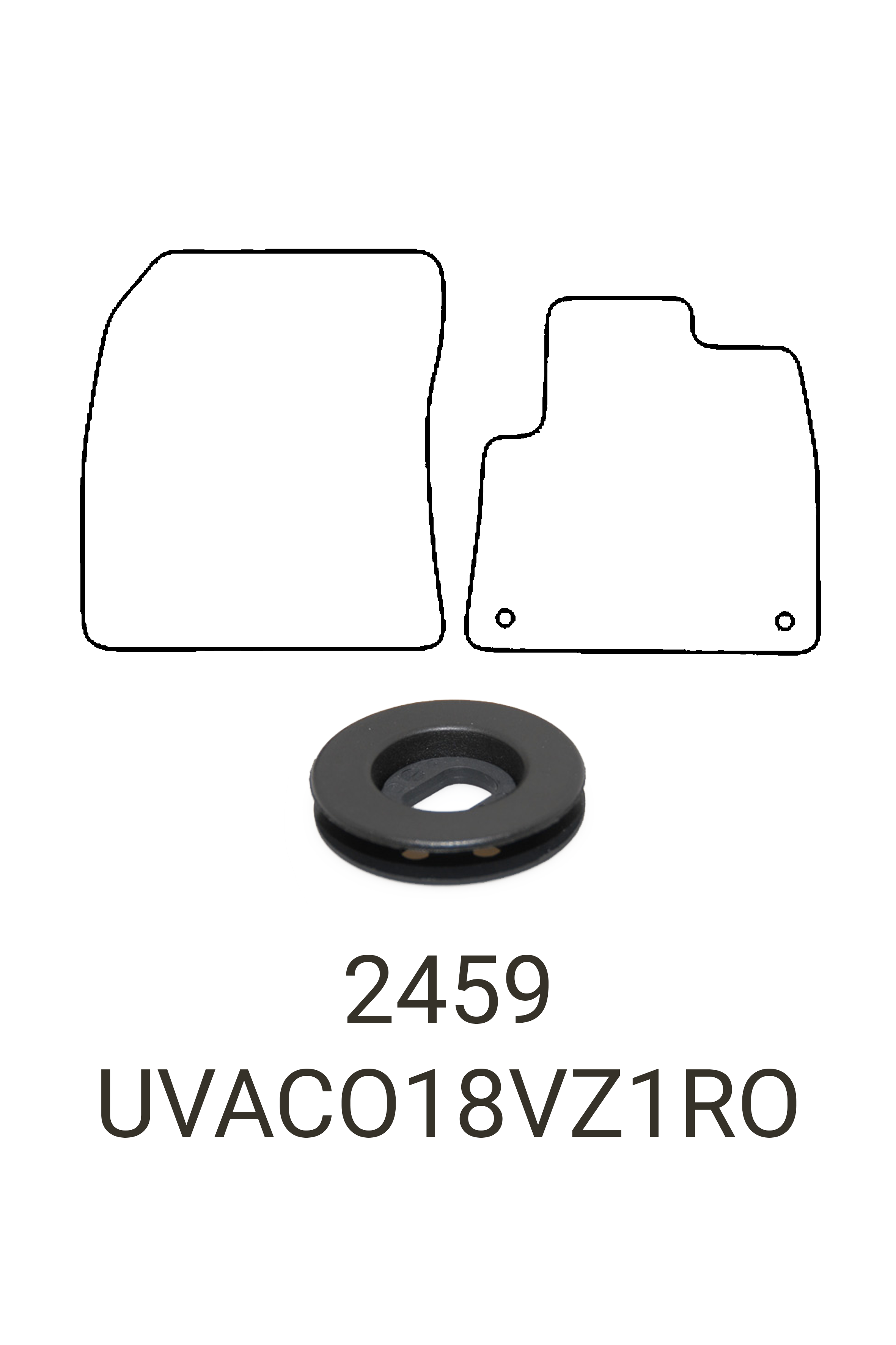Fits Vauxhall Combo 2018+ Rubber Mats