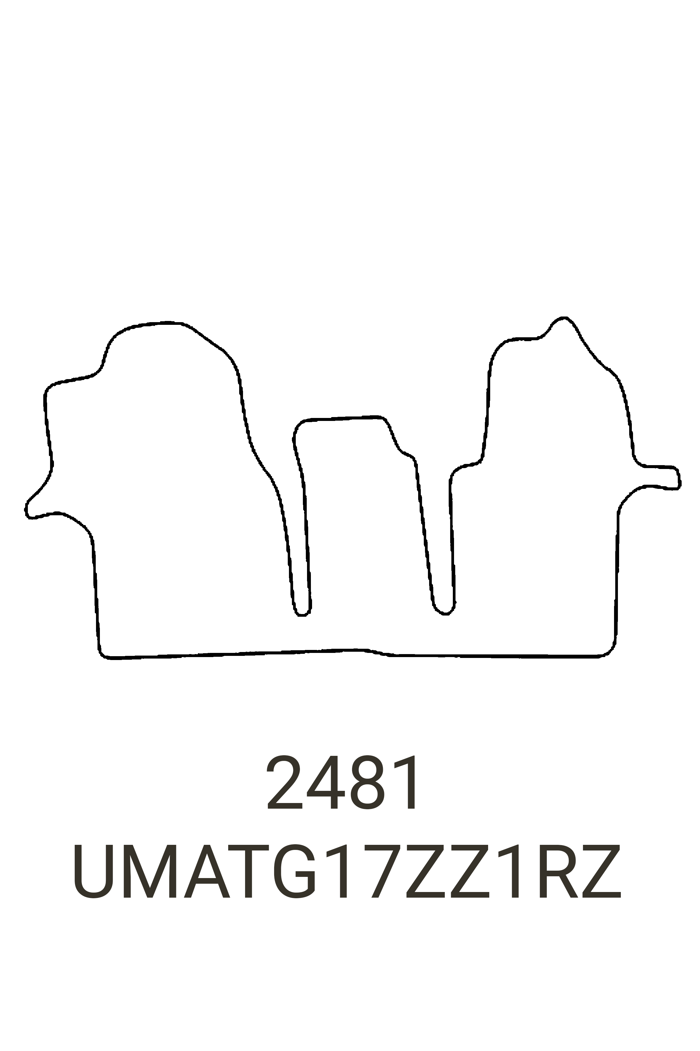 Fits MAN TGE 2017+ Front Rubber Mat