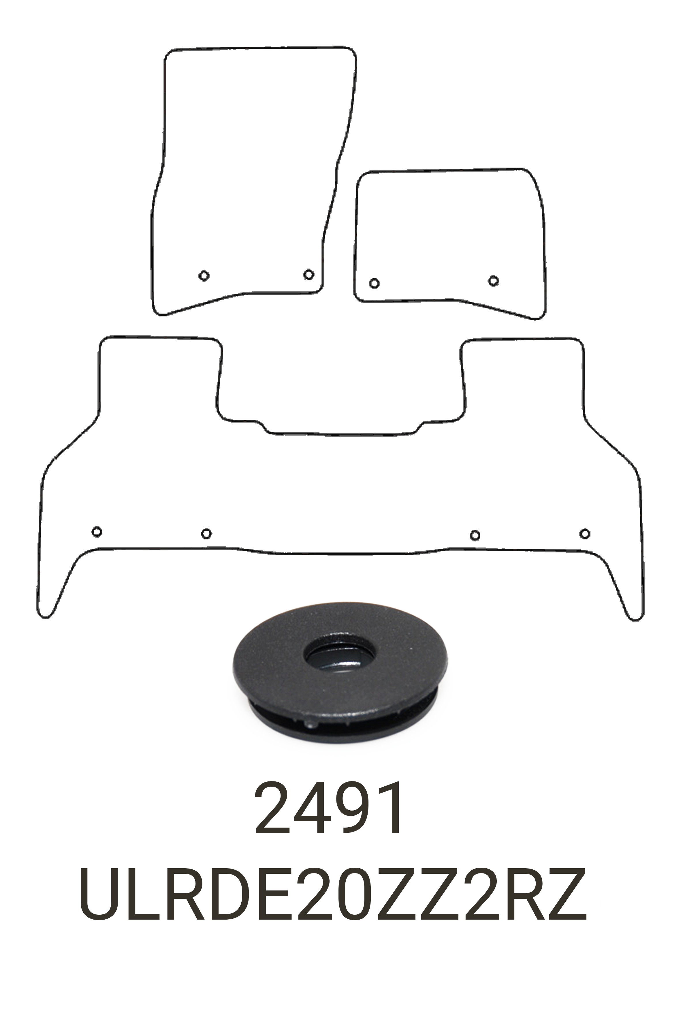 Fits Land Rover Defender 2020+ Rubber Mats