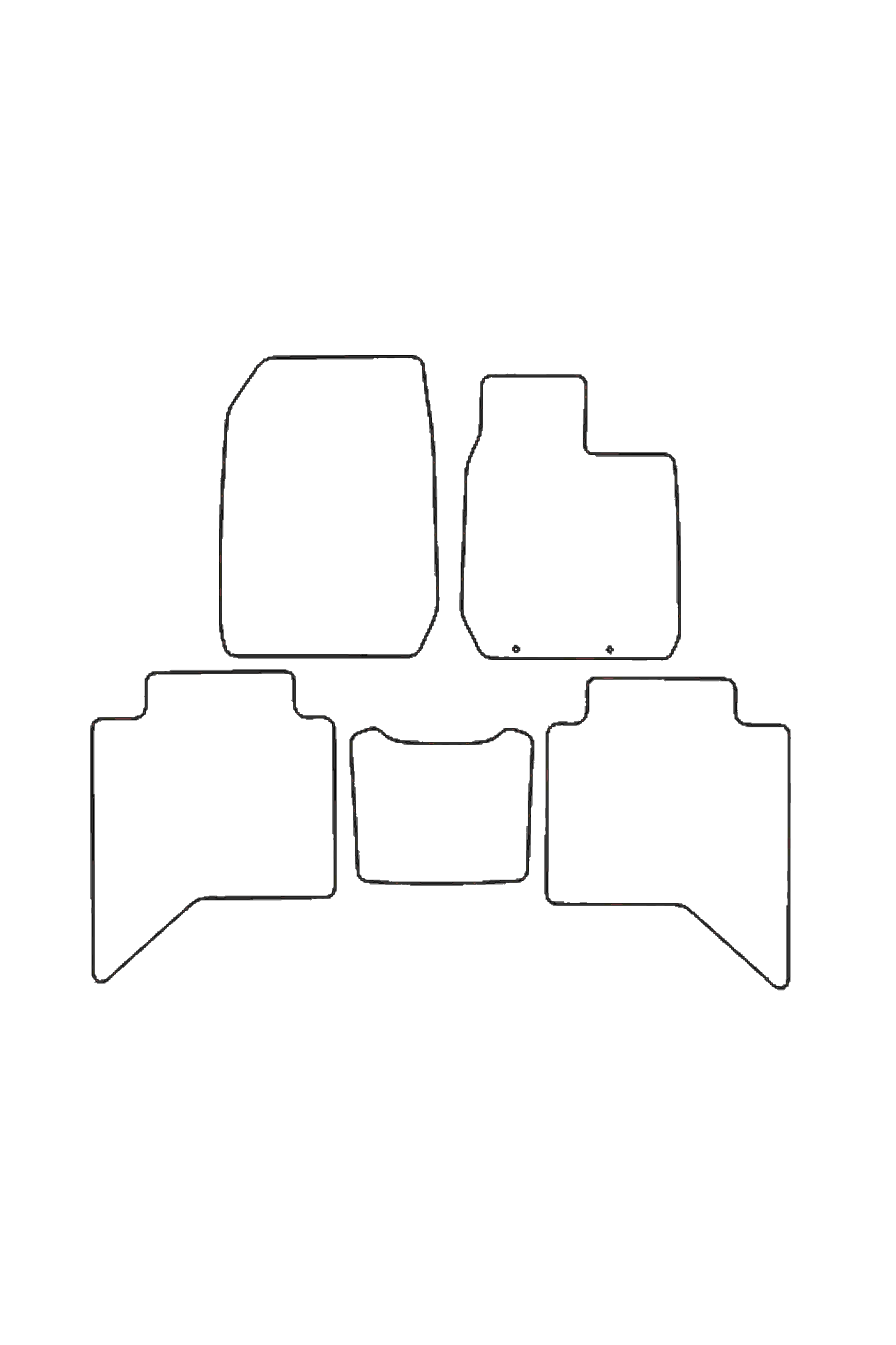 Fits Isuzu D-Max 2021+ Rubber Mats