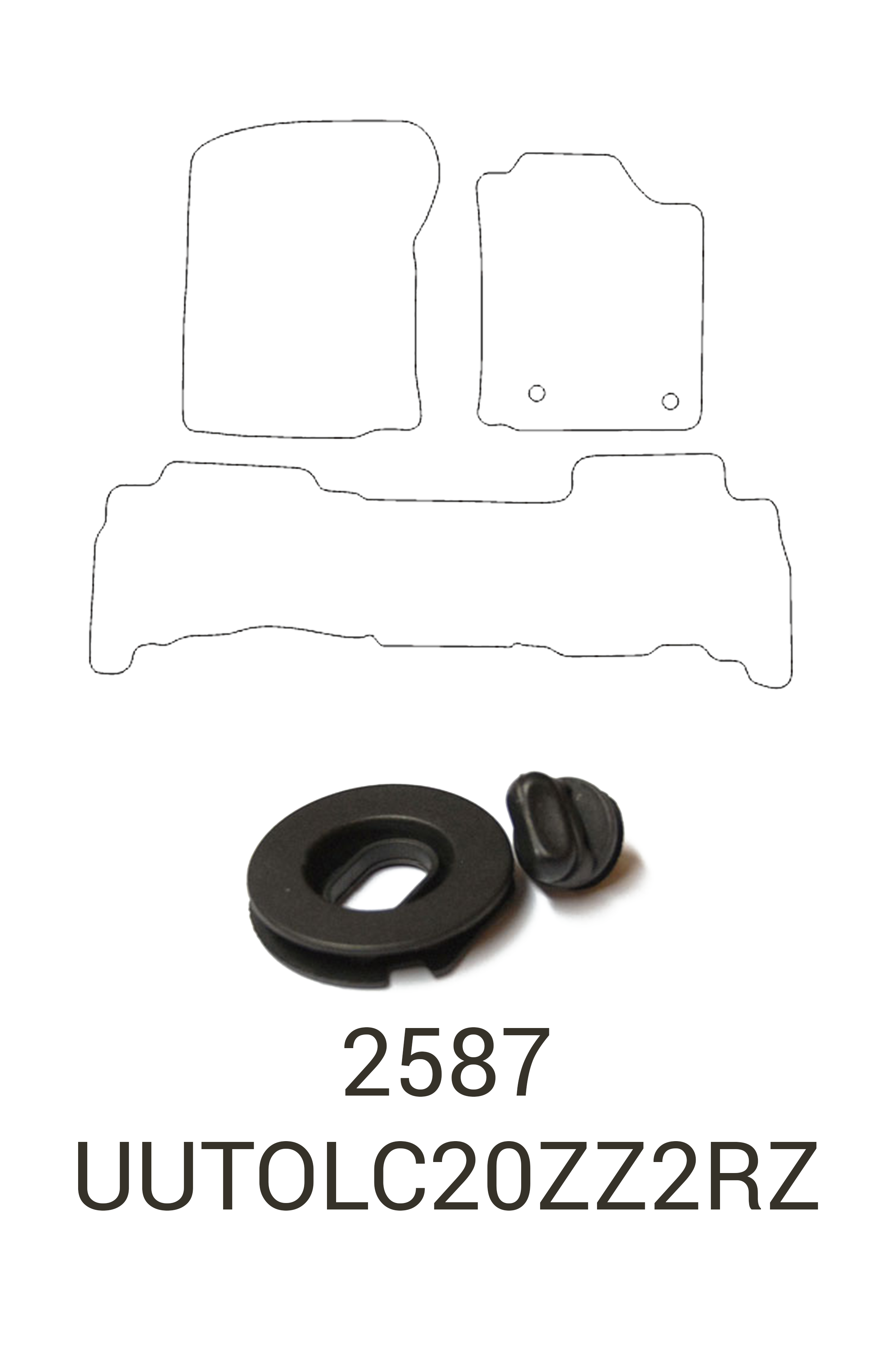 Fits Toyota Land Cruiser 2020+ Rubber Mats