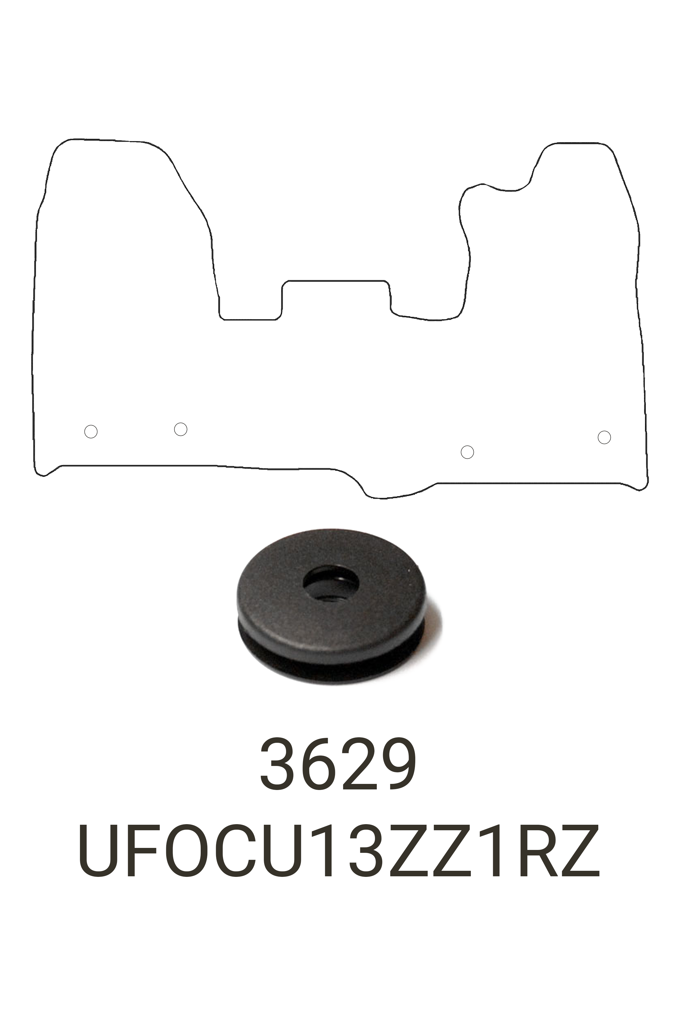 Fits Ford Custom 2013-2023 Front Rubber Mats