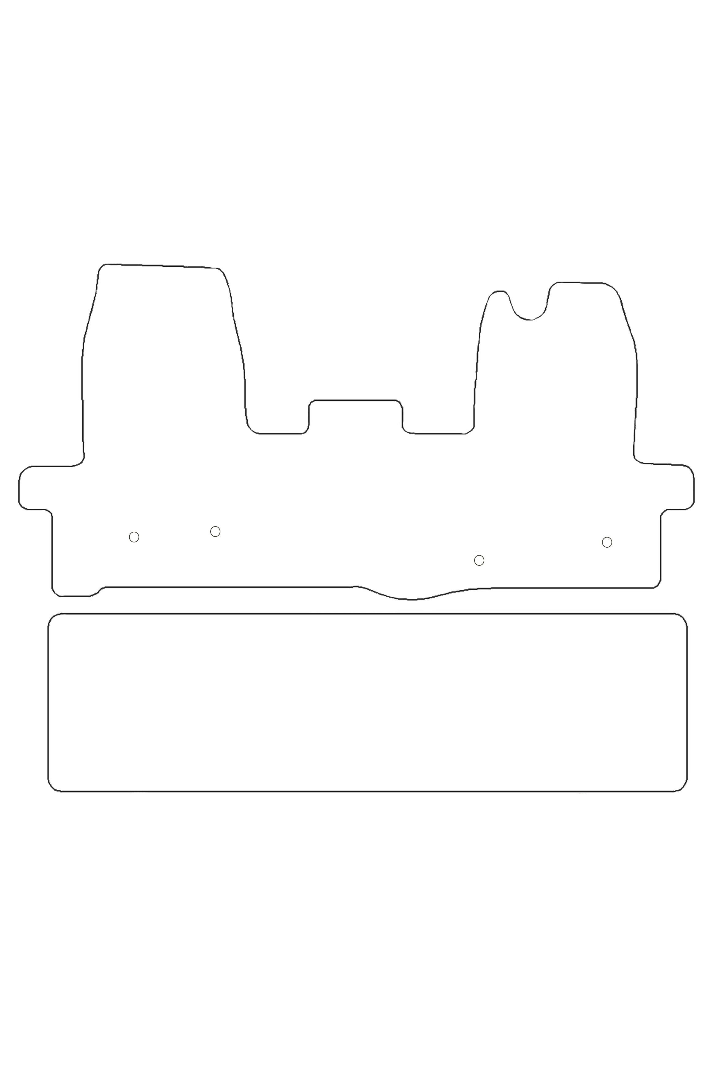 Fits Ford Transit 2014-2020 Crew Cab Rubber Mats