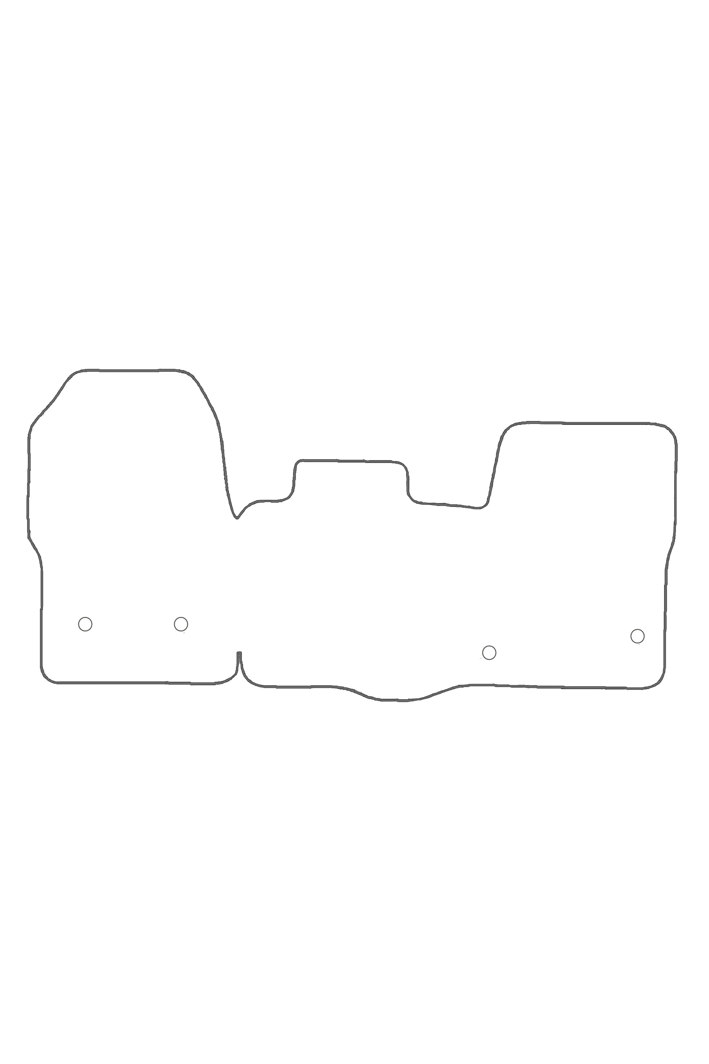 Fits Ford Custom 2013-2023 Front Rubber Mats