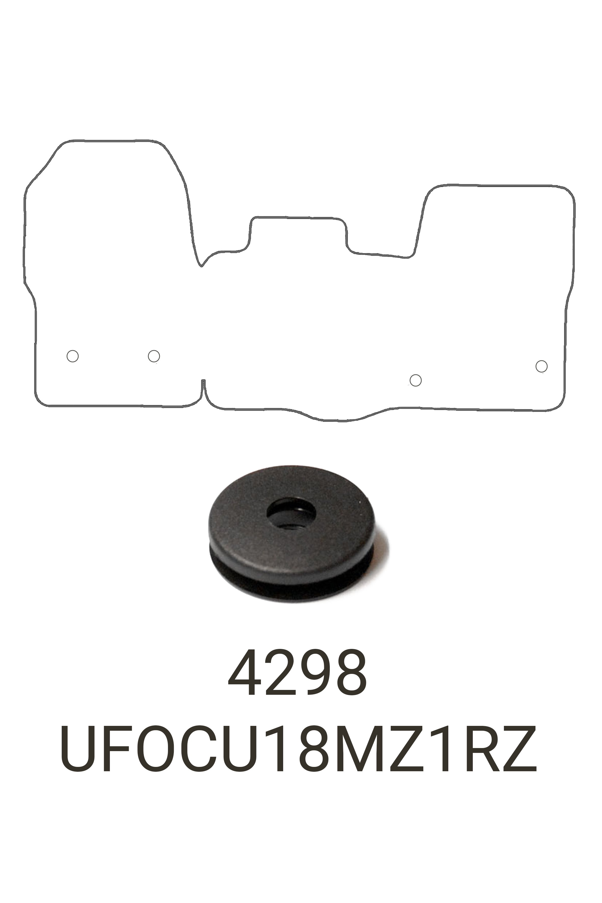 Fits Ford Custom 2013-2023 Front Rubber Mats