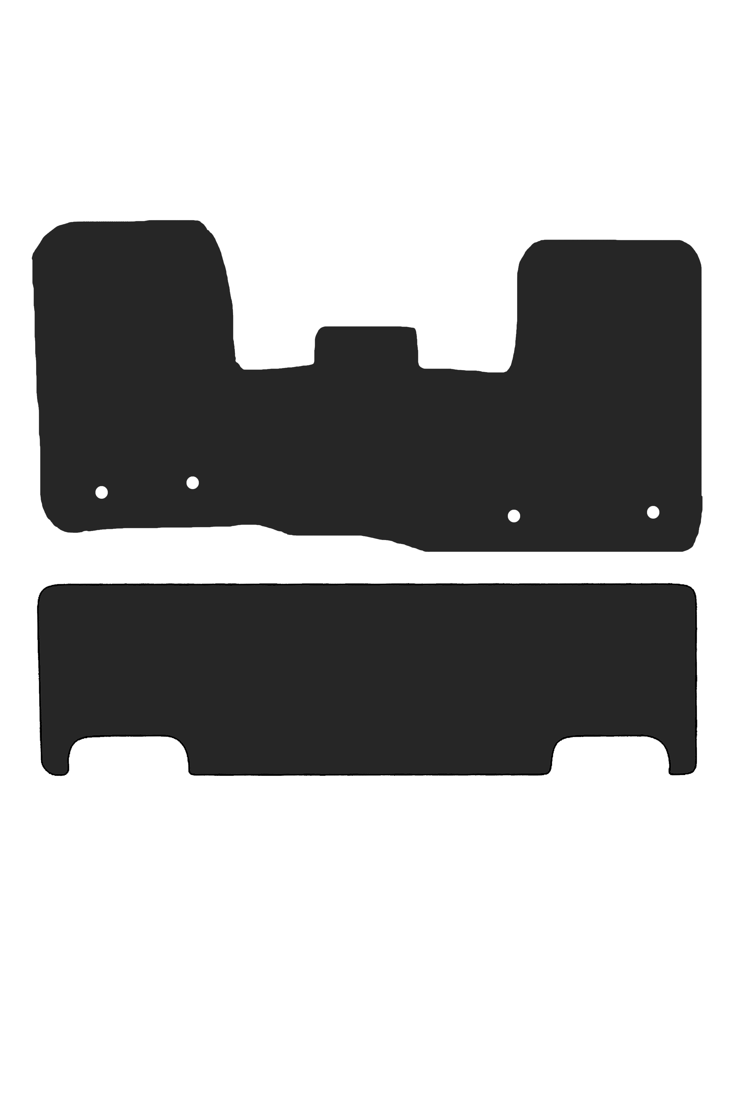 Fits Ford Custom 2013-2023 Crew Cab Rubber Mats