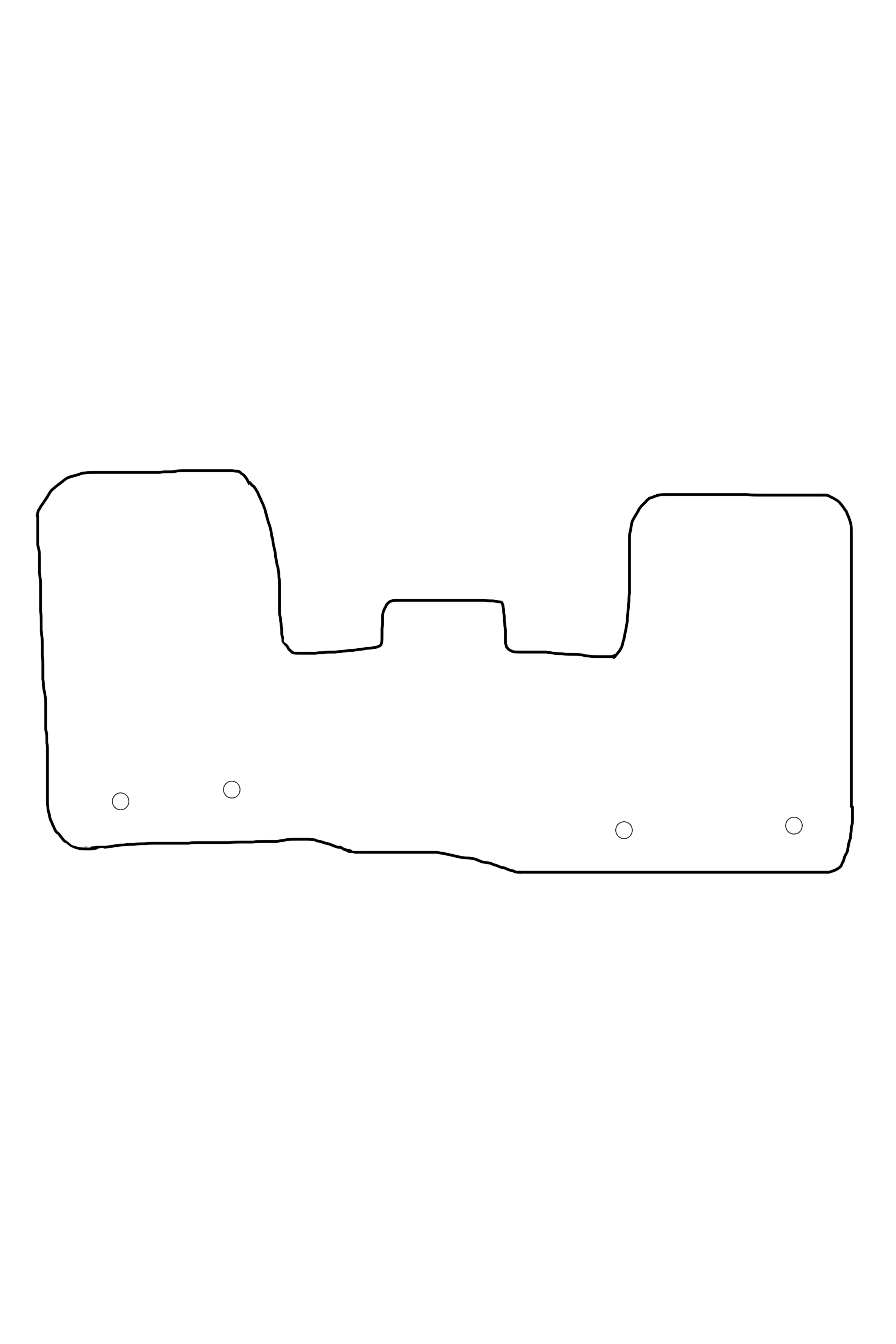 Fits Ford Custom 2013-2023 Front Rubber Mats