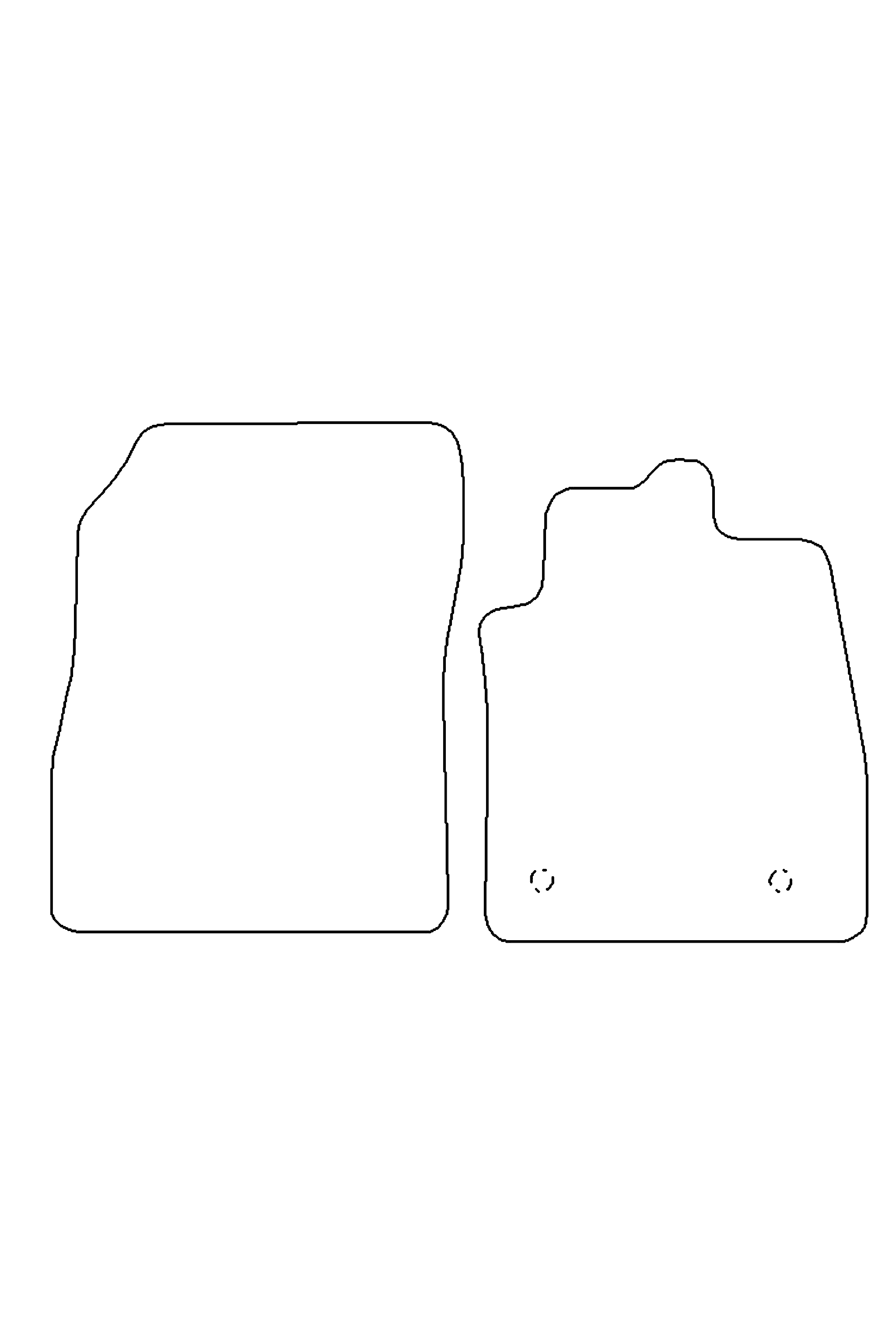 Ford Fiesta Van 2018+ Tailored Front Rubber Mats Turtle Covers Ltd