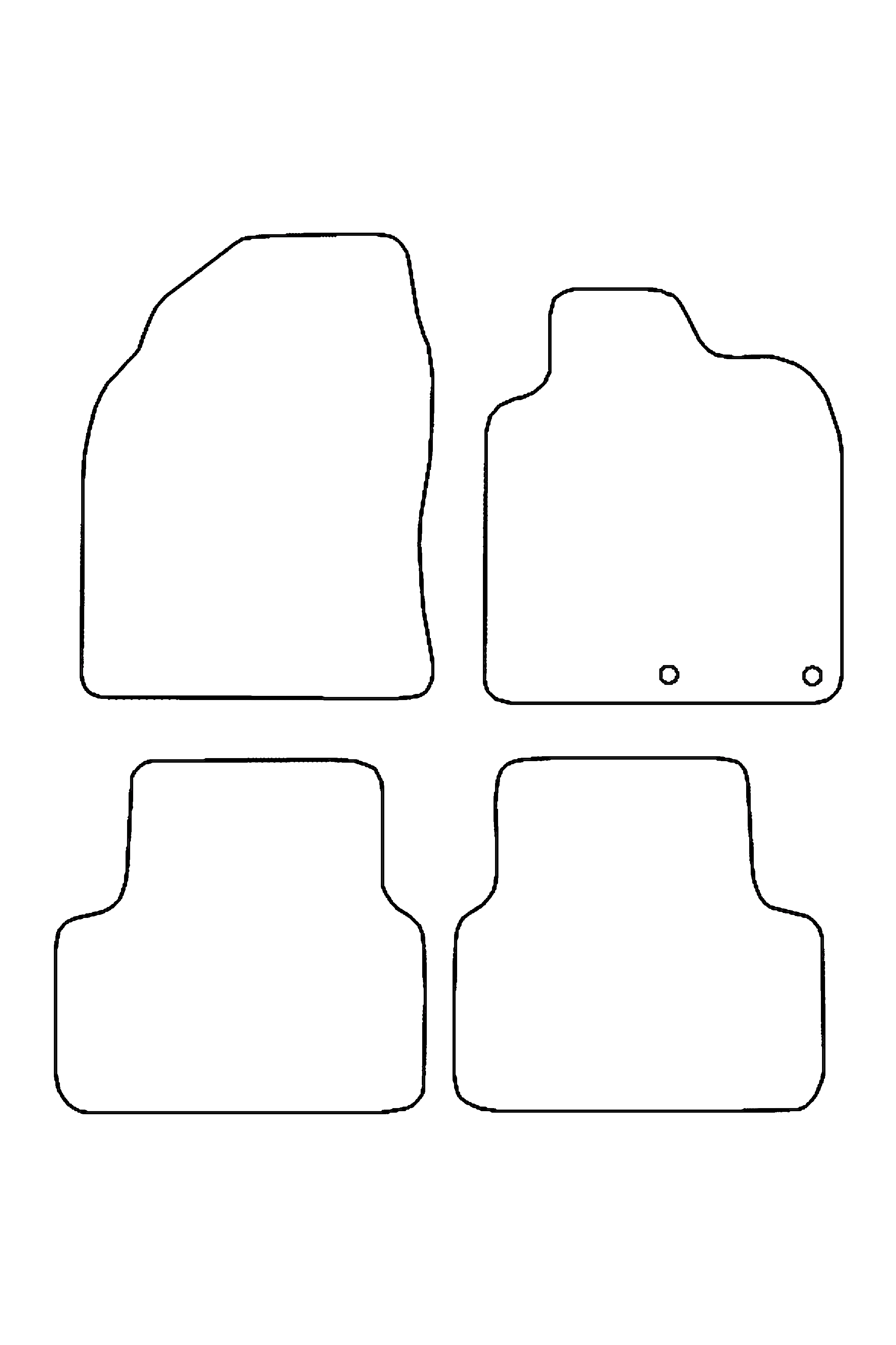 Fits Nissan Qashqai 2007-2013 Rubber Mats