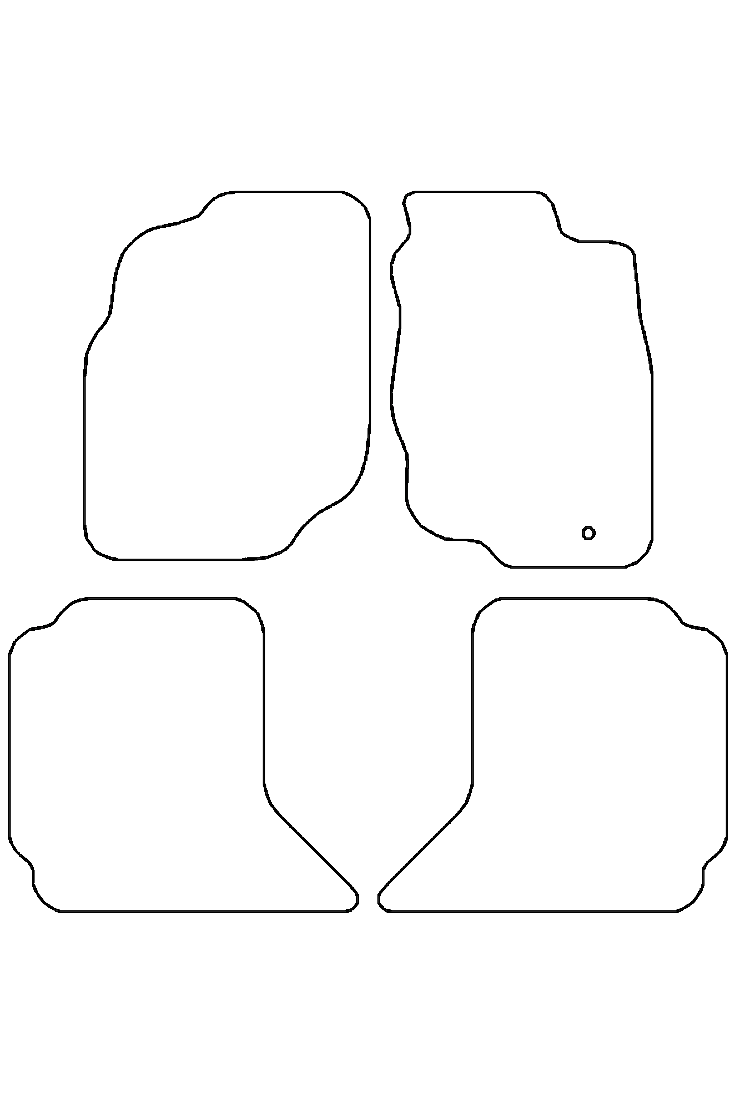 Fits Toyota Hilux 2005-2012 Front & Rear Rubber Mats