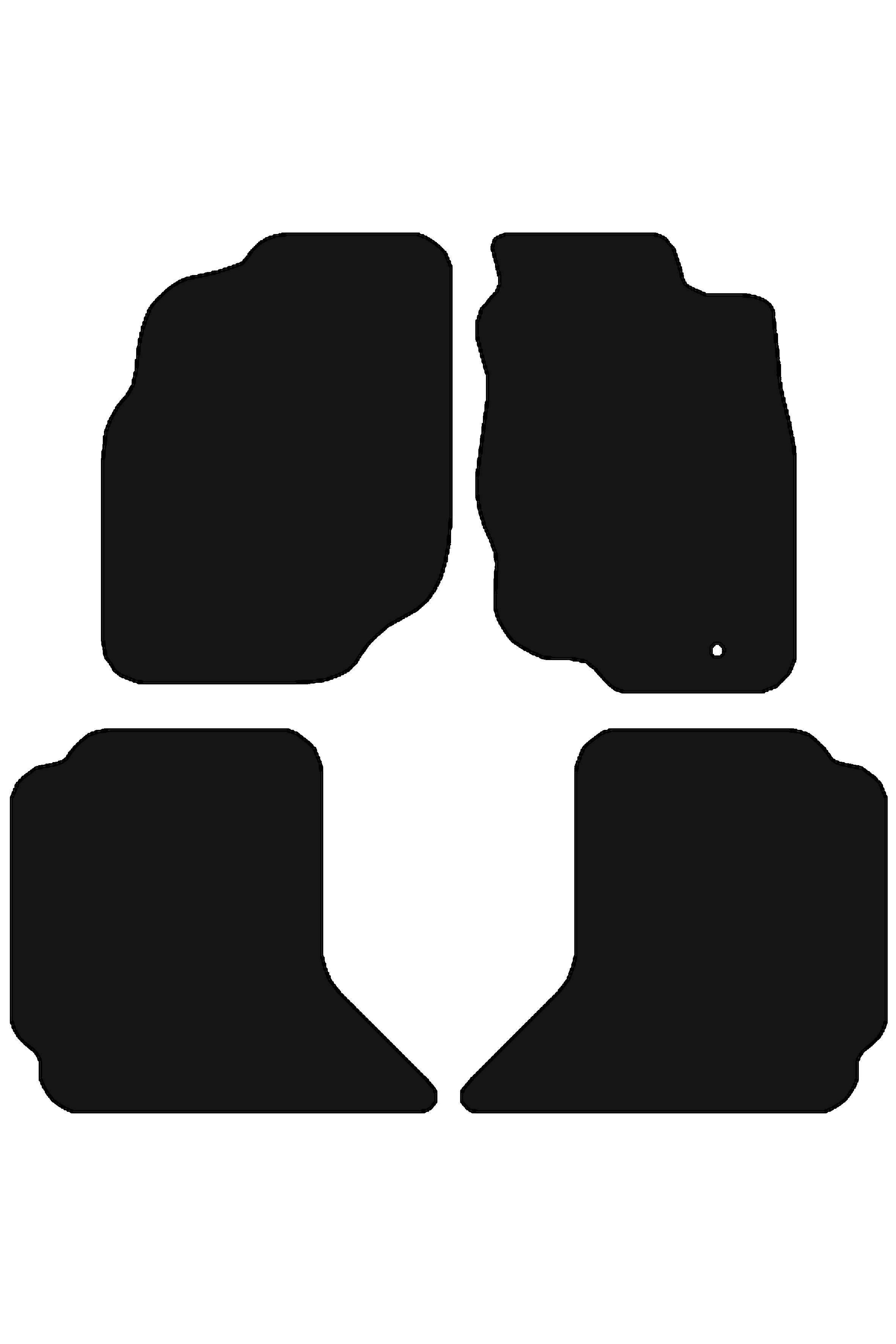 Fits Toyota Hilux 2005-2012 Front & Rear Rubber Mats