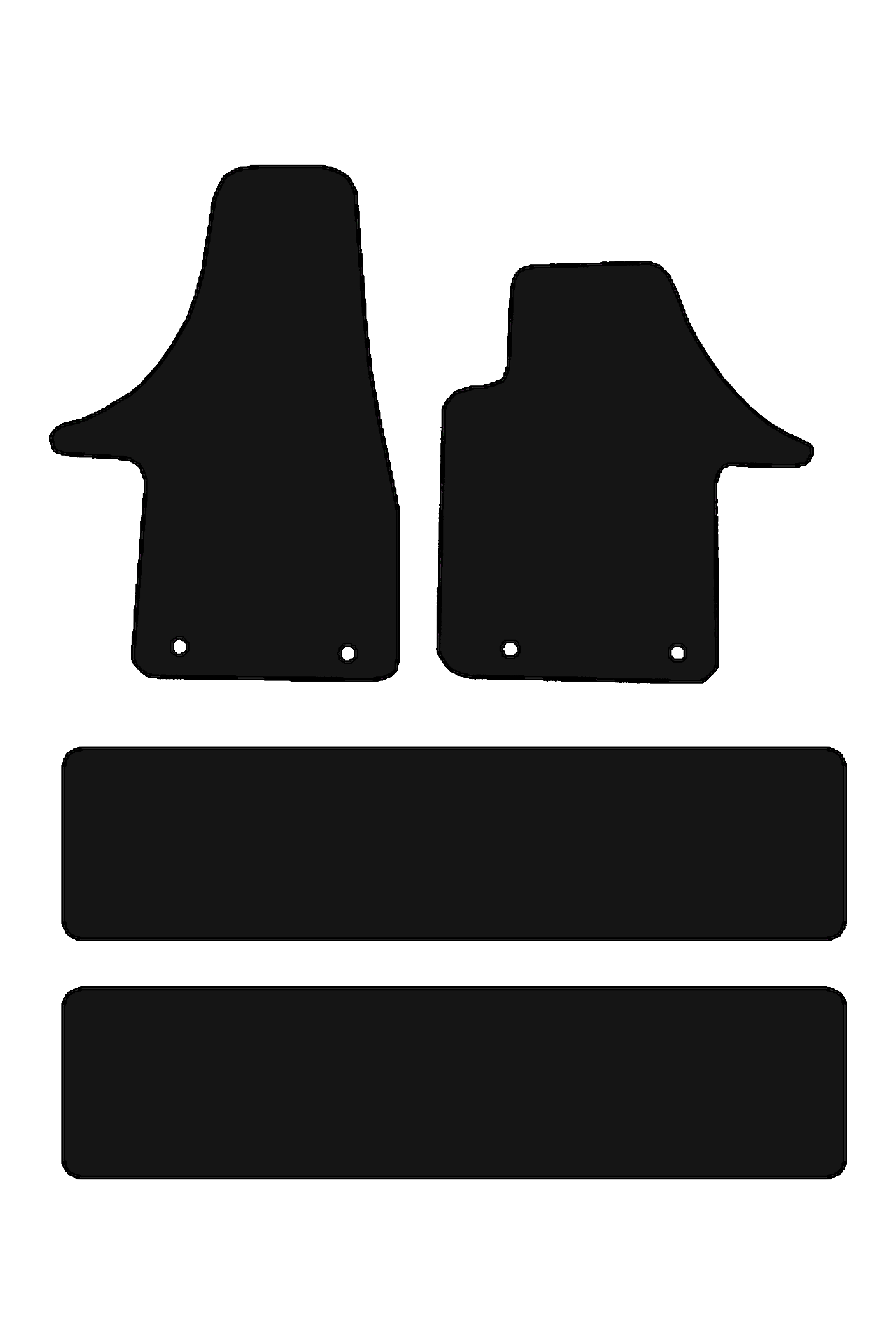 Fits VW Volkswagen Caravelle 2003+ Rubber Mats