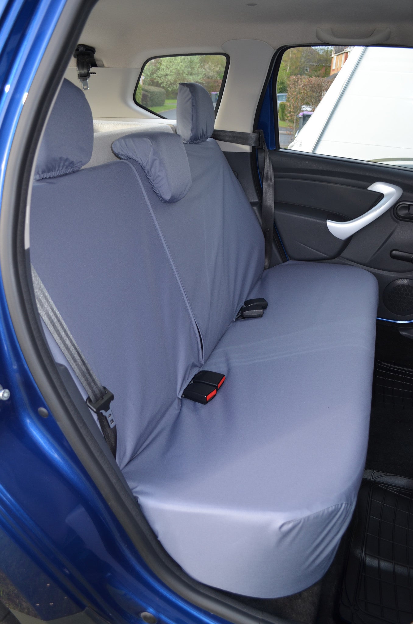Dacia Duster 2013 - 2018 Tailored Seat Covers Grey / Rear Seat Covers Turtle Covers Ltd