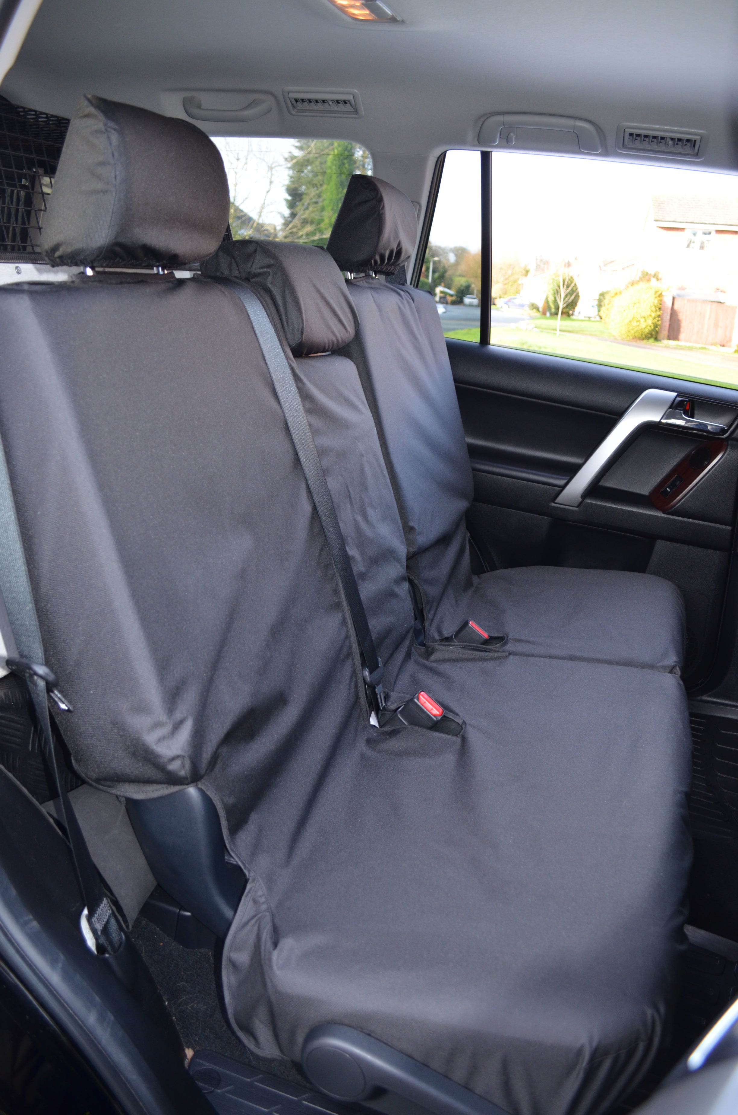 Toyota Land Cruiser 2009+ Tailored and Waterproof Seat Covers Black / Rear Turtle Covers Ltd