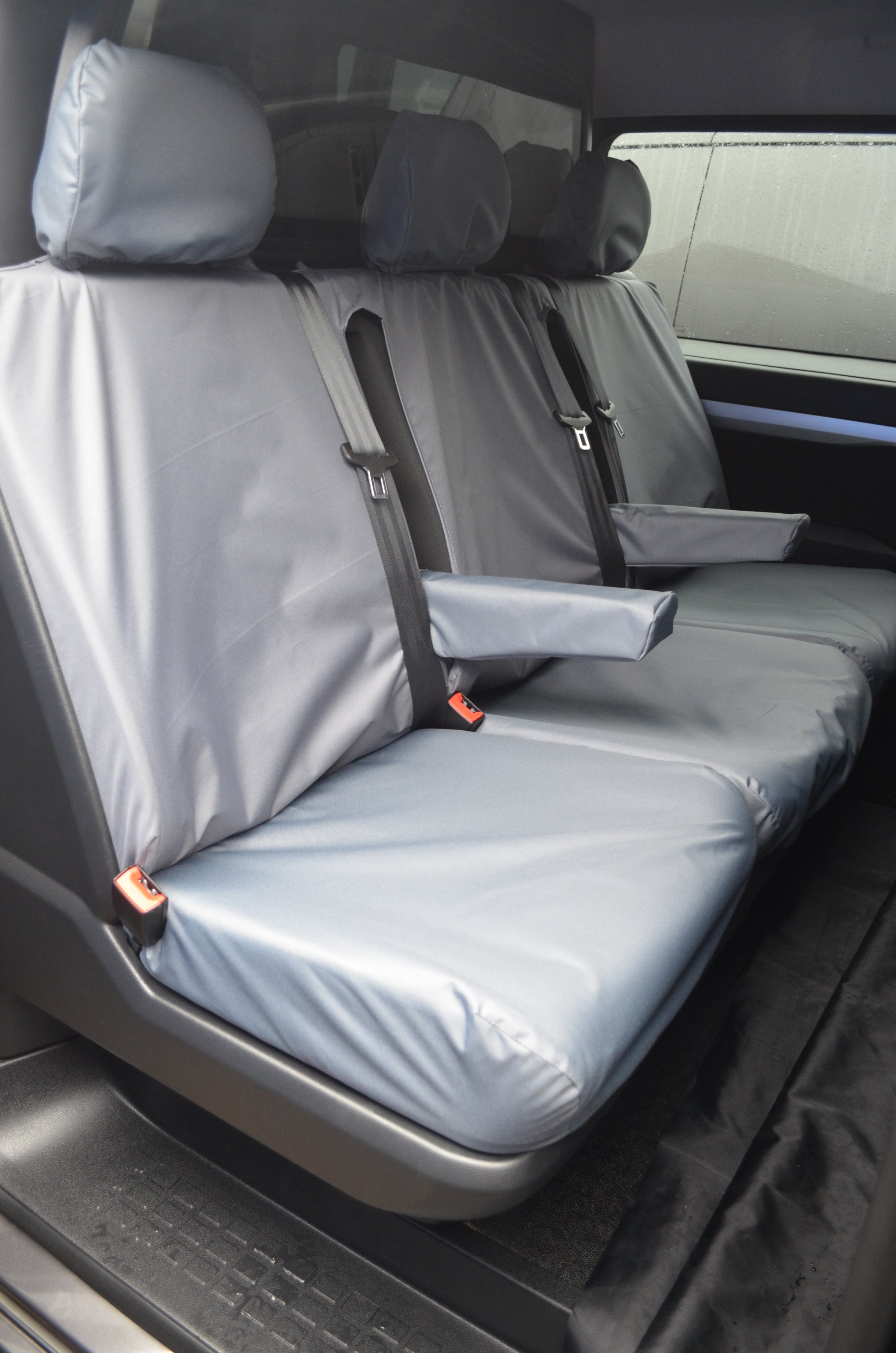 Toyota Proace 2016+ Crew Cab Rear Tailored Seat Cover Grey Turtle Covers Ltd