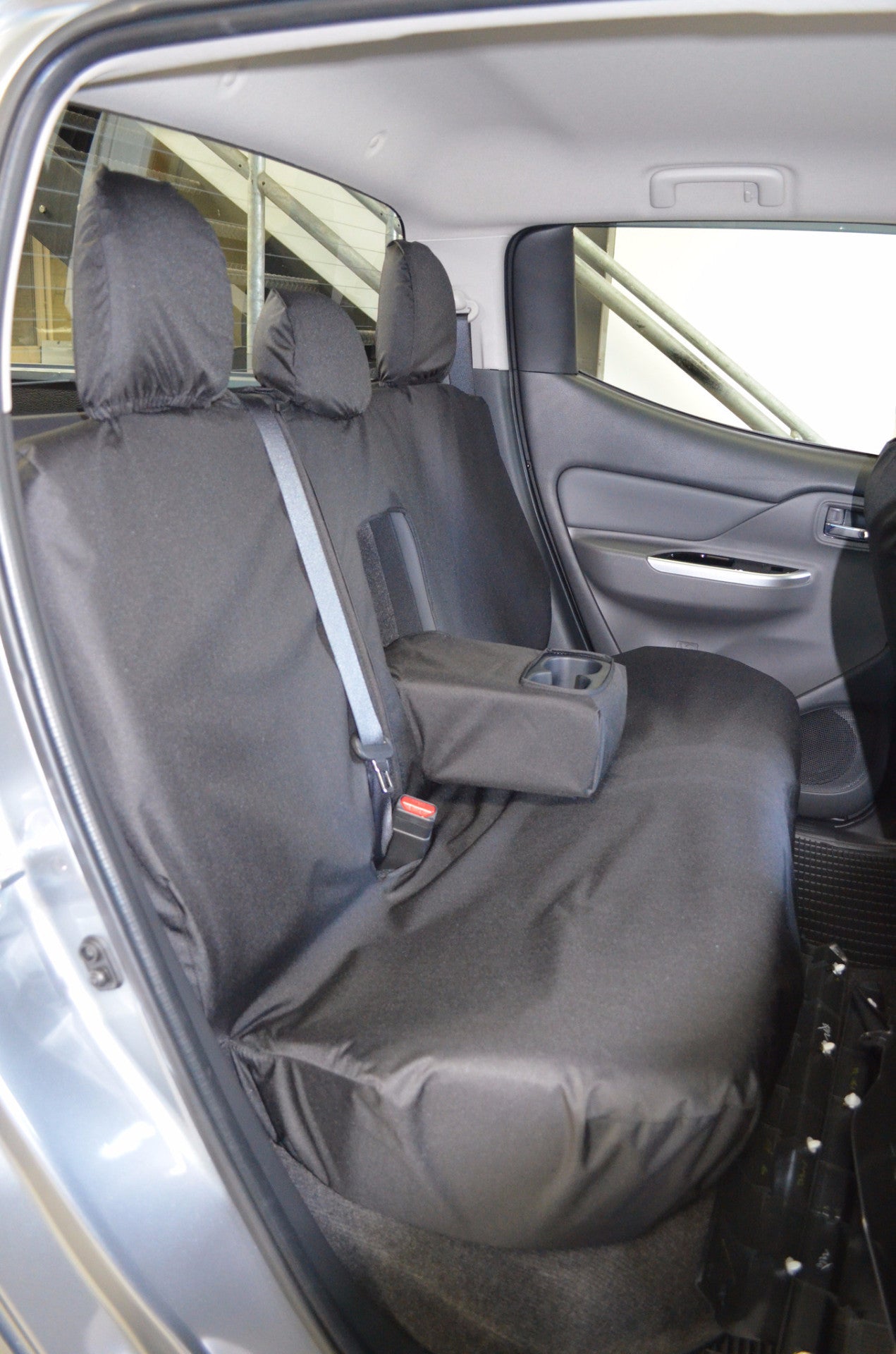 Fiat Fullback 2016 Onwards Tailored Seat Covers Rear Seats / Black Turtle Covers Ltd