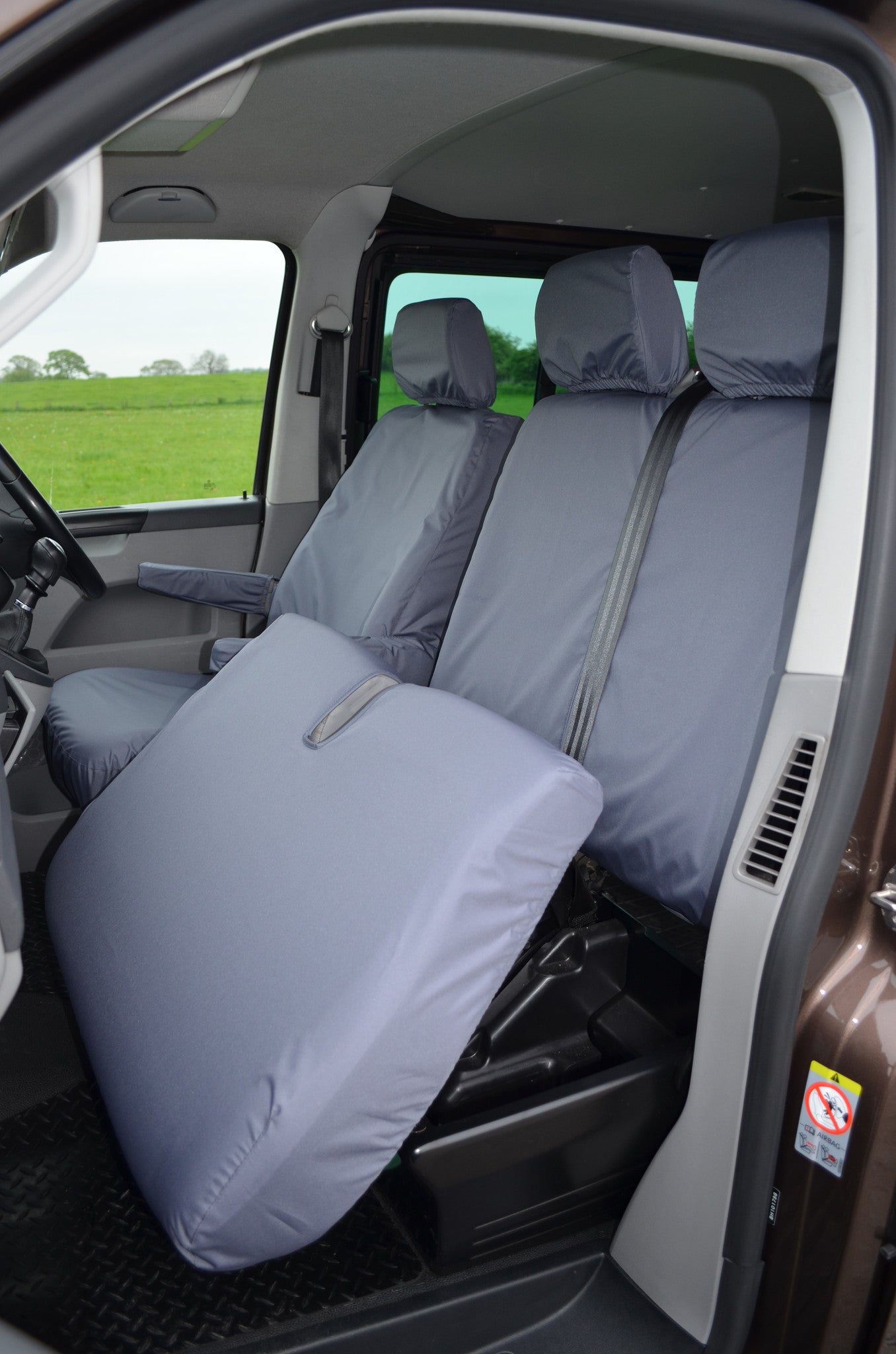 VW Volkswagen Transporter T5 2010 - 2015 Front Seat Covers  Turtle Covers Ltd