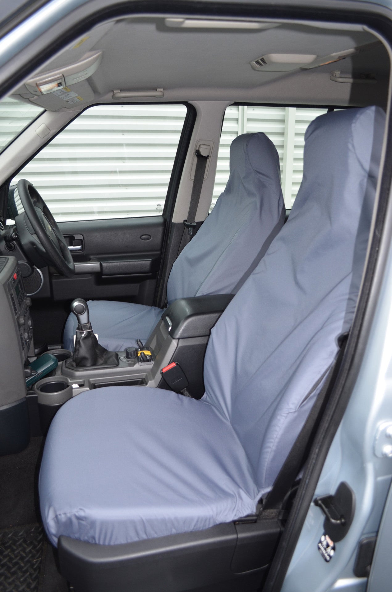 Land Rover Discovery 3 & 4 (2004-2017) Seat Covers Front Pair (No Armrests) / Grey Turtle Covers Ltd