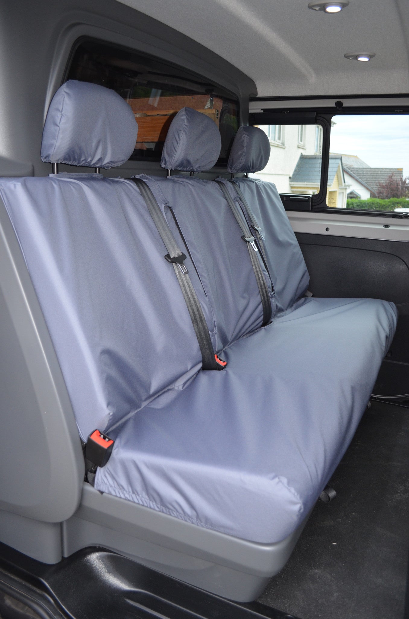 Renault Trafic Sport and Business+ Crew Van 2014+ Tailored Rear Seat Covers Turtle Covers Ltd