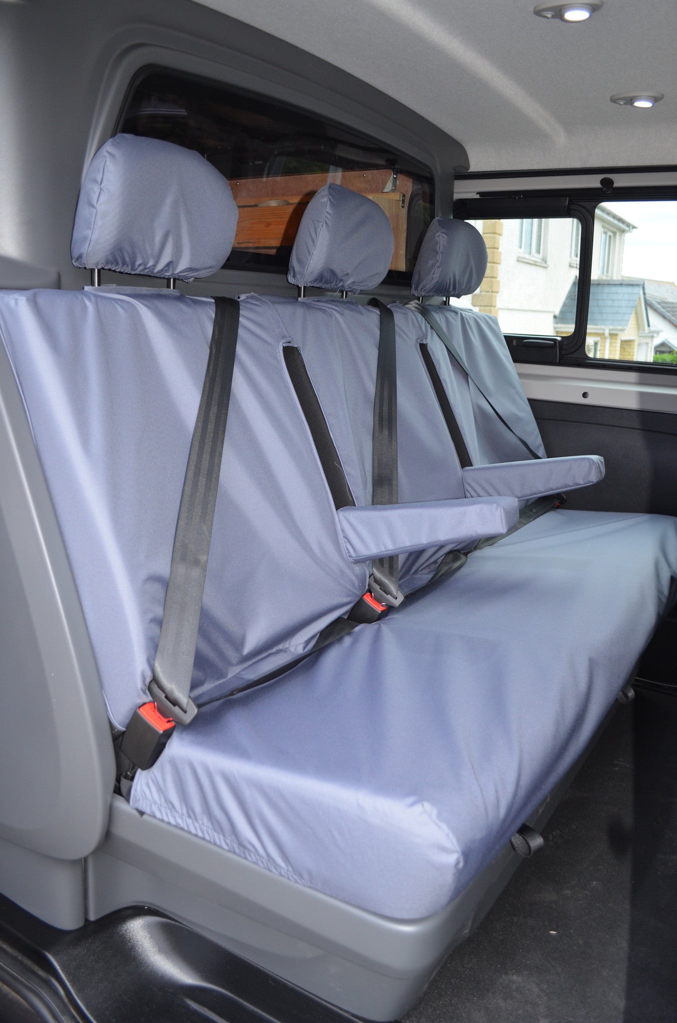 Vauxhall Vivaro Sportive Double Cab 2014-2019 Tailored Rear Seat Covers  Turtle Covers Ltd