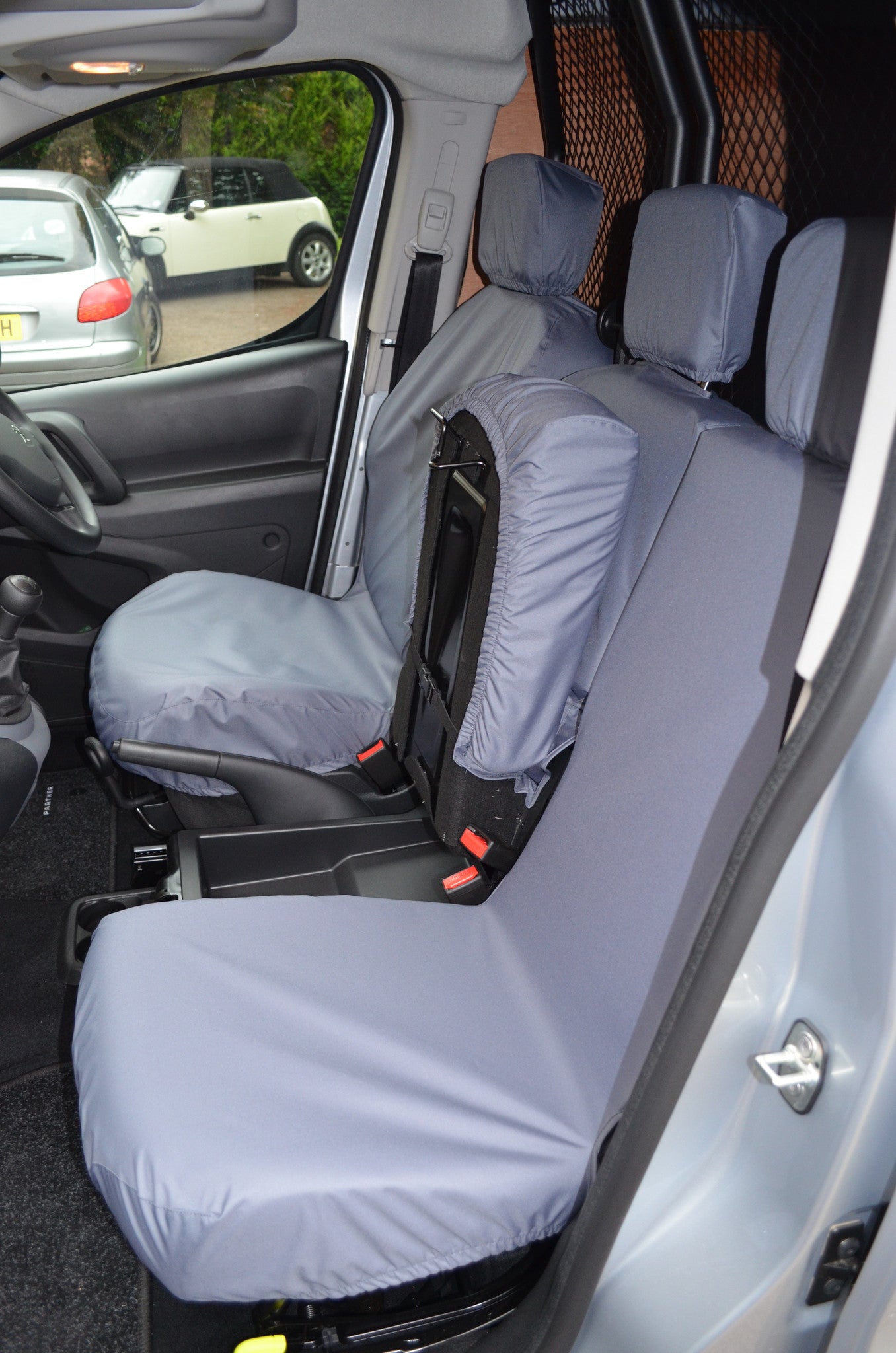 Vauxhall Combo Van 2018+ 3-Seater Front Seat Covers Turtle Covers Ltd