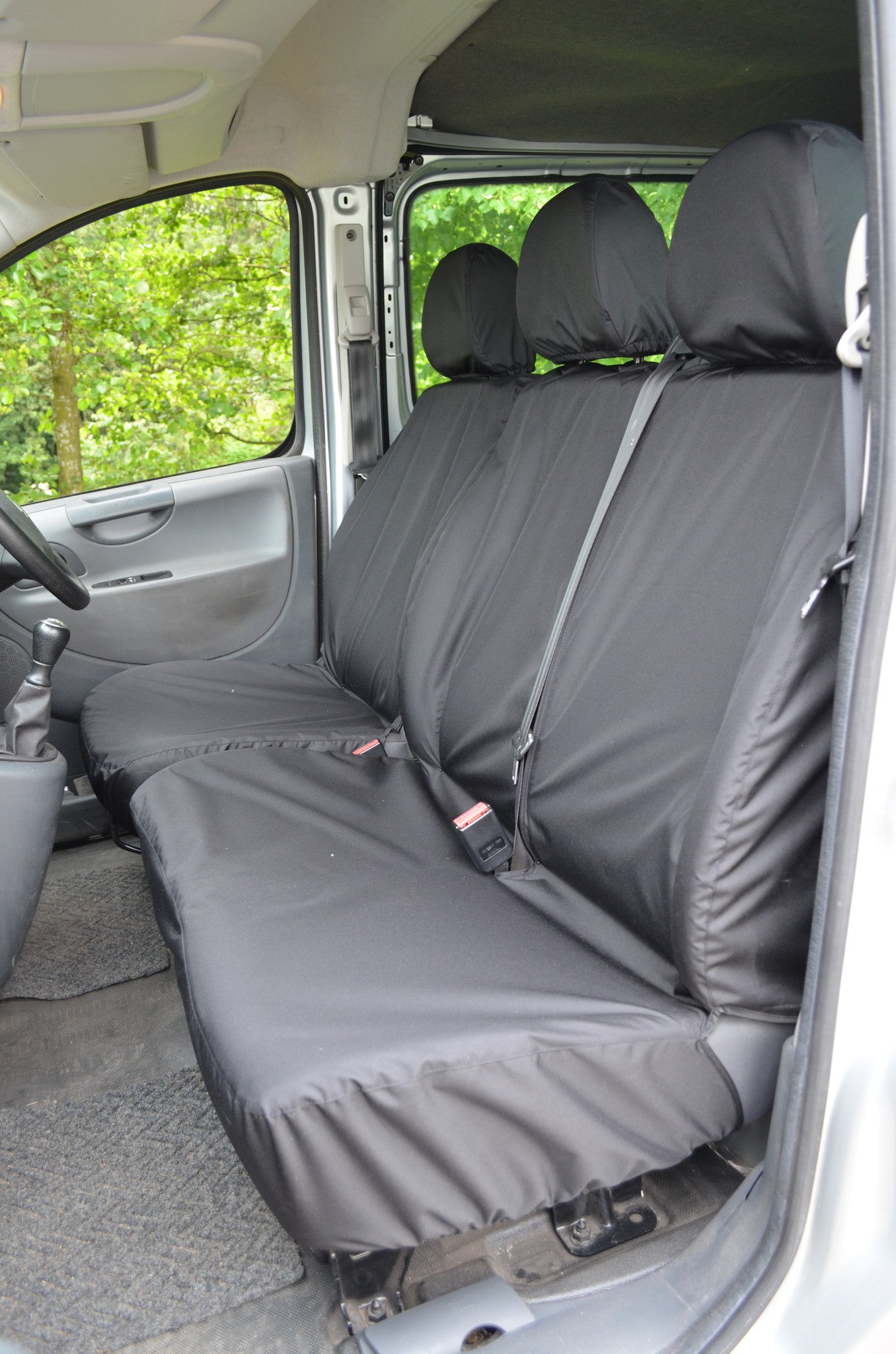 Peugeot Expert Van 2007 - 2016 Tailored Front Seat Covers Black Turtle Covers Ltd