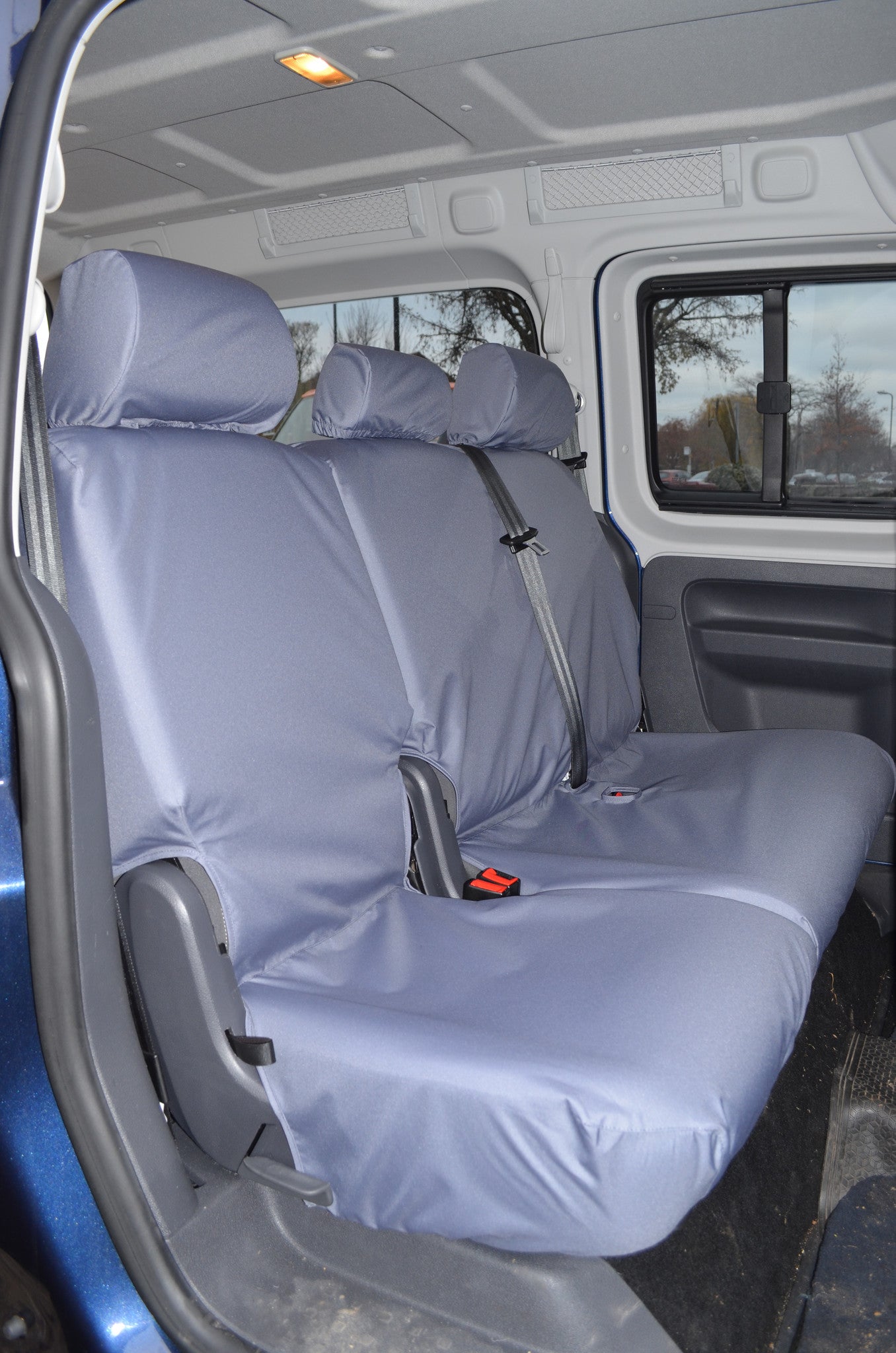 Volkswagen Caddy 2004 Onwards Seat Covers 2nd Row Single & Double Seats / Grey Turtle Covers Ltd