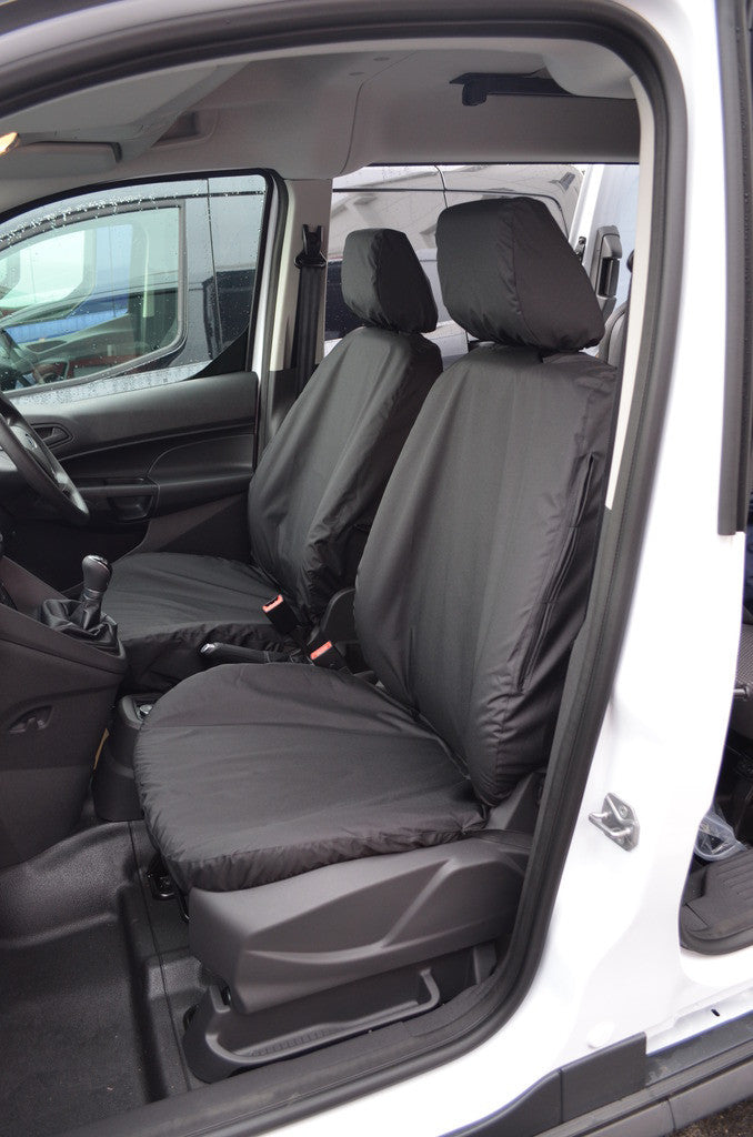 Ford Transit Connect 2014 - 2018 DCIV Tailored Seat Covers Front Pair / Black Turtle Covers Ltd