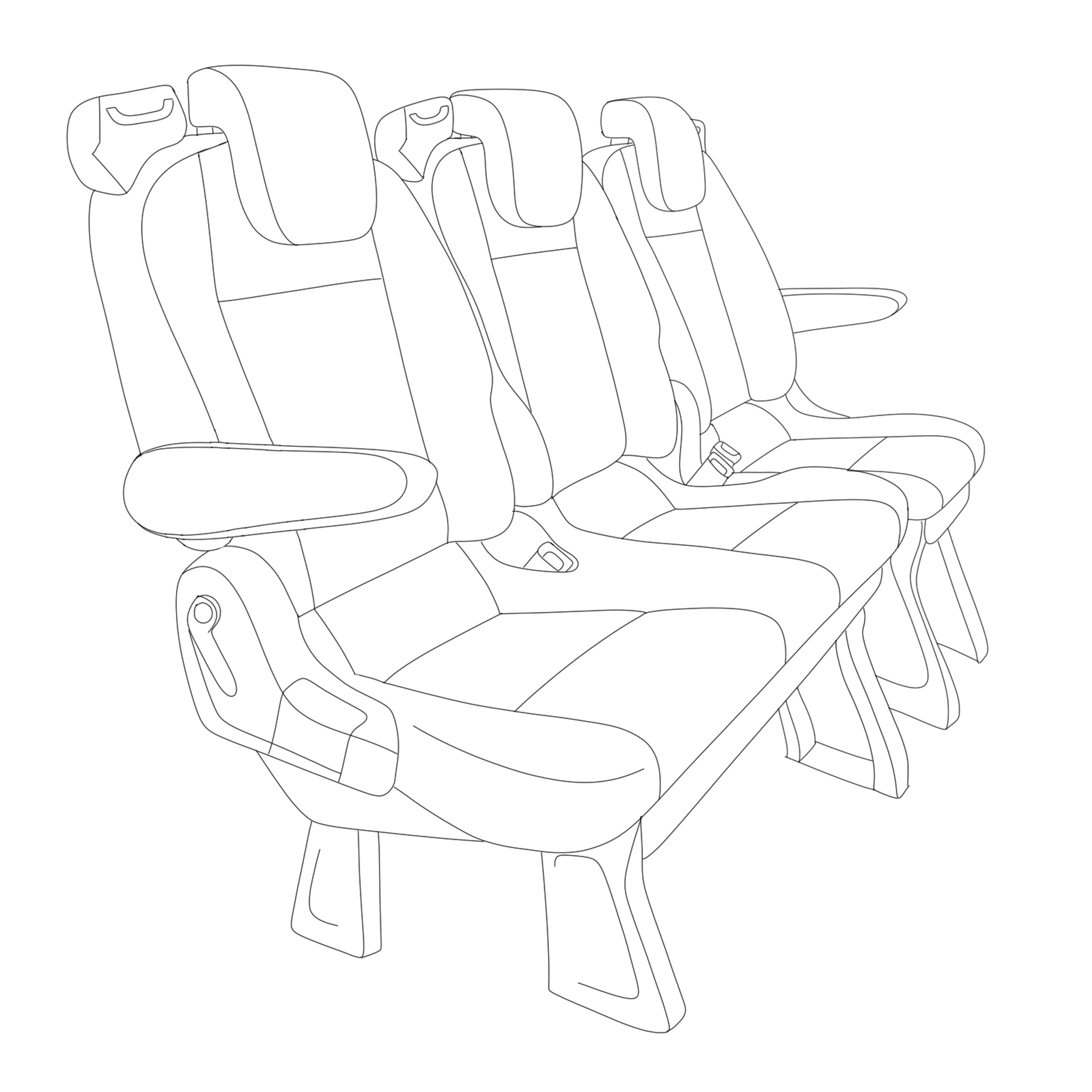 Fits Ford Custom Kombi 2013-2018 Seat Covers